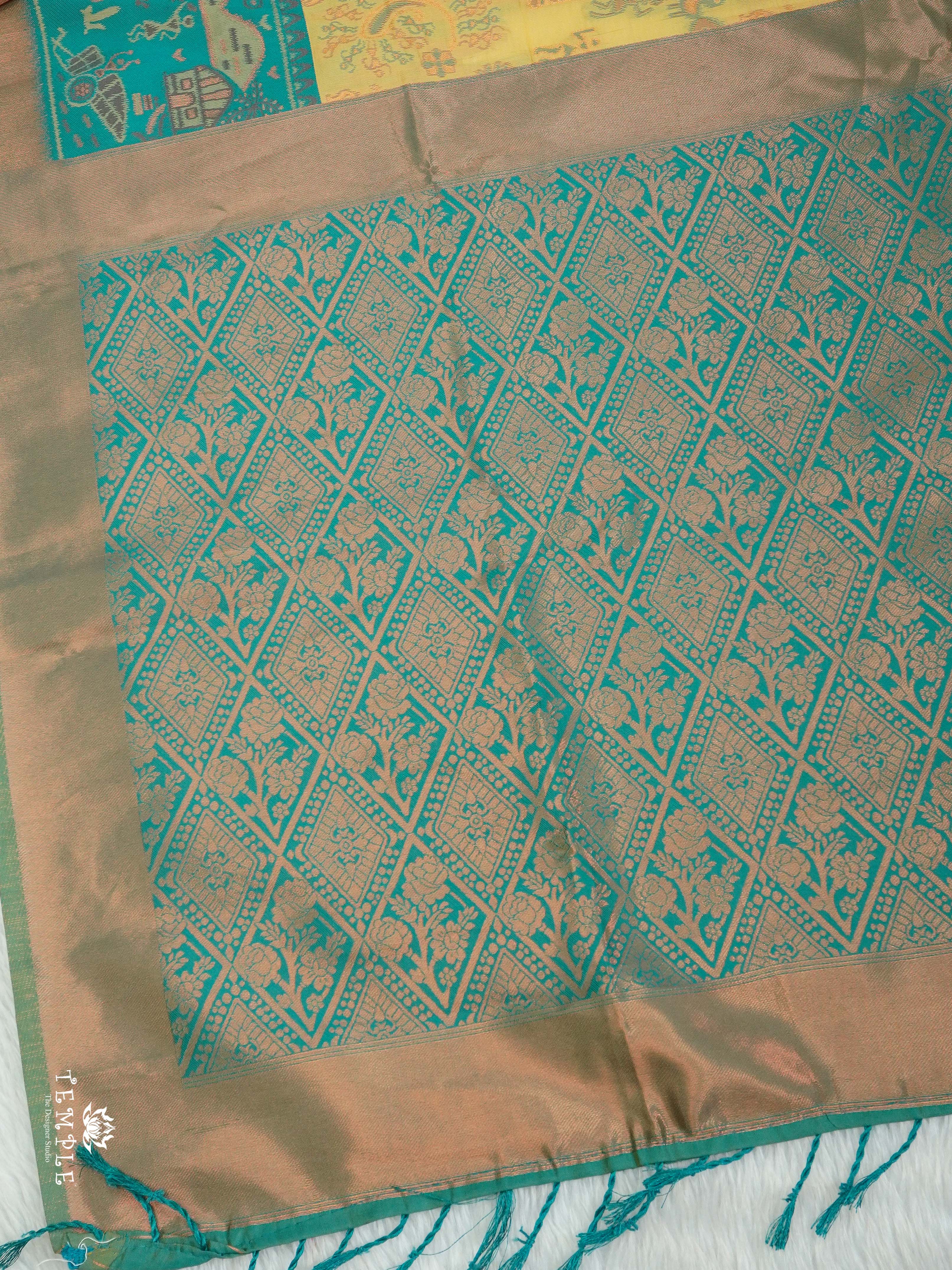 Warli Printed Art Silk Sarees | TTDS2583 | Design 7