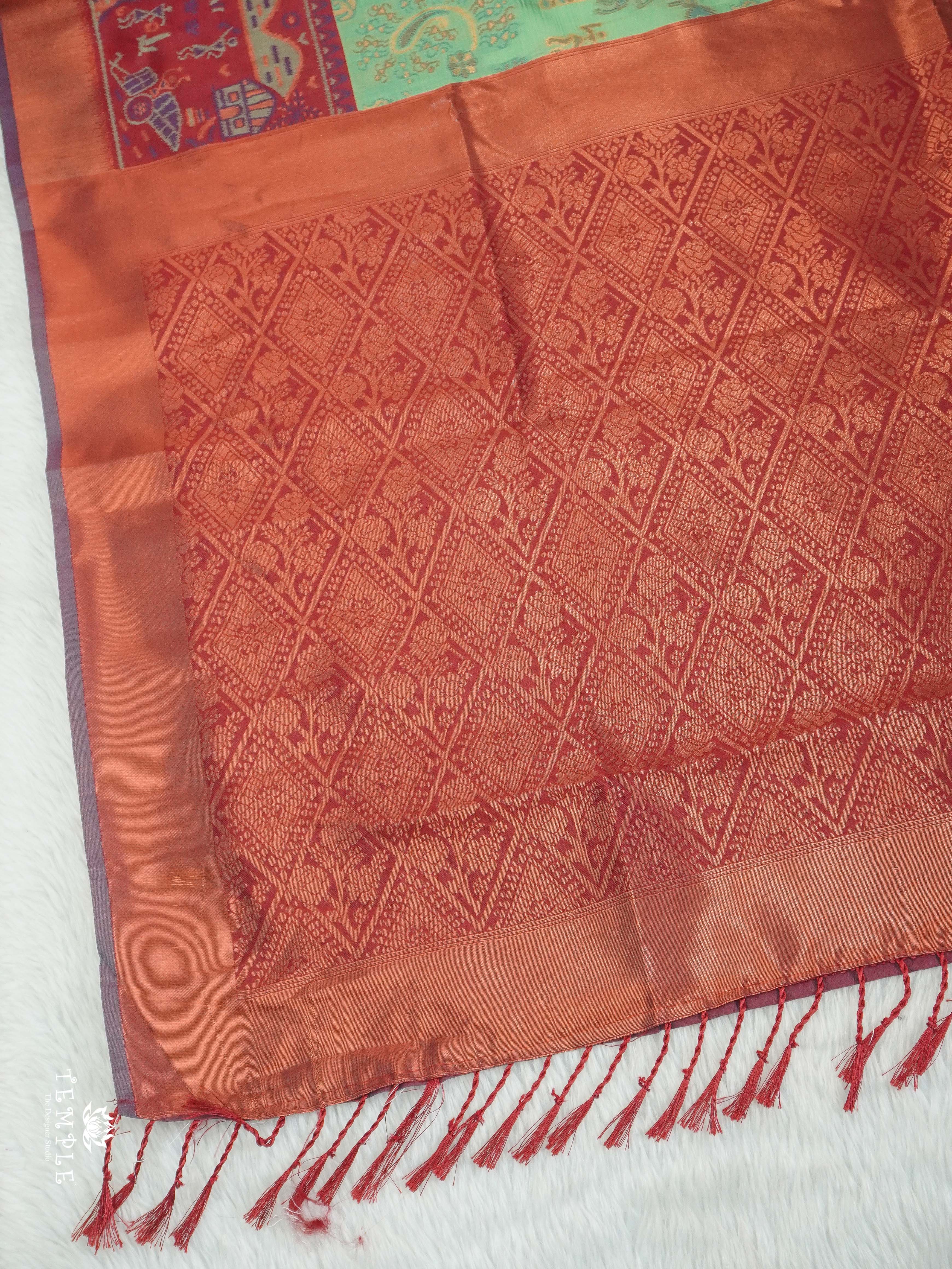 Warli Printed Art Silk Sarees | TTDS2583 | Design 7