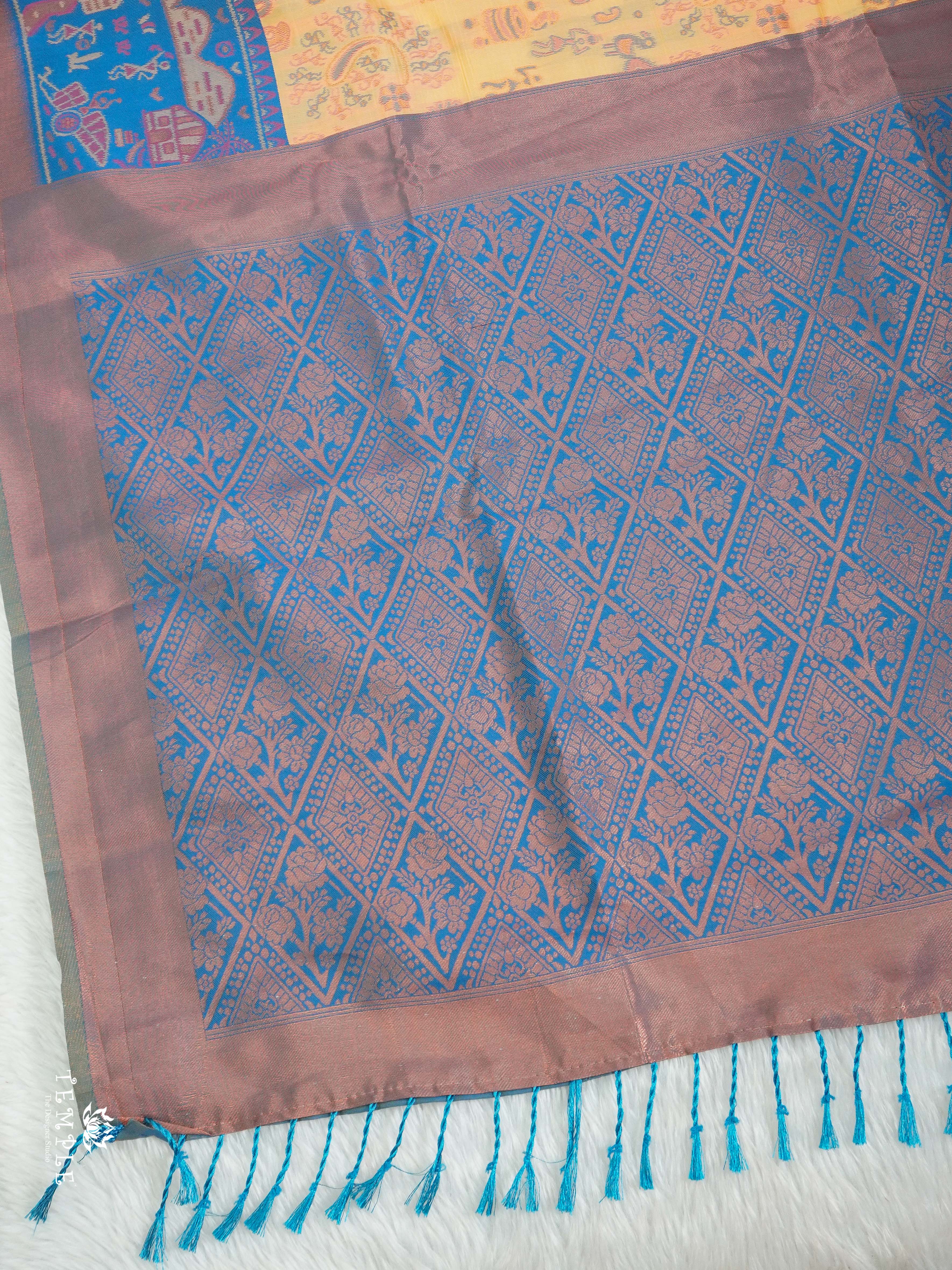 Warli Printed Art Silk Sarees | TTDS2583 | Design 7