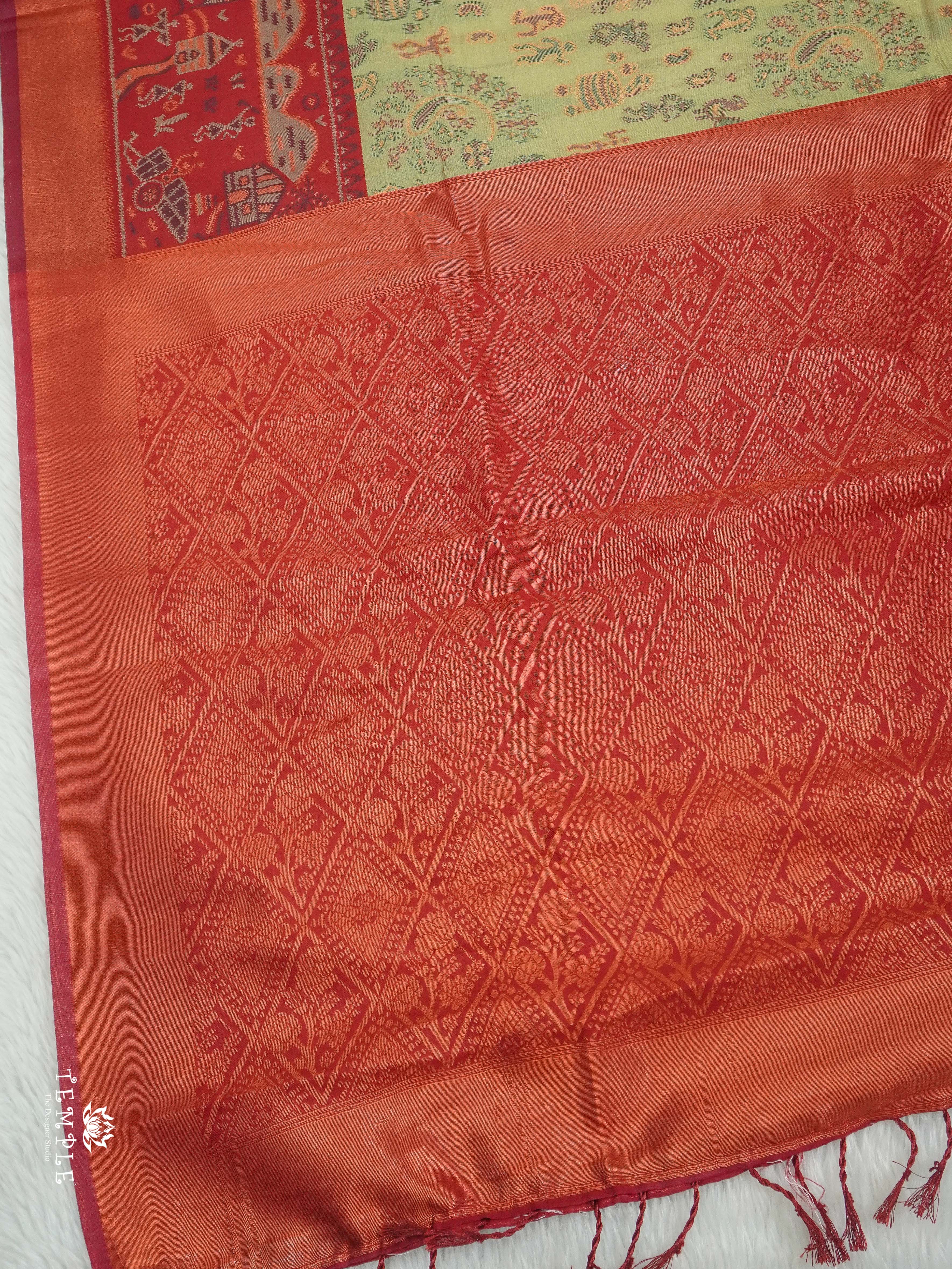 Warli Printed Art Silk Sarees | TTDS2583 | Design 7