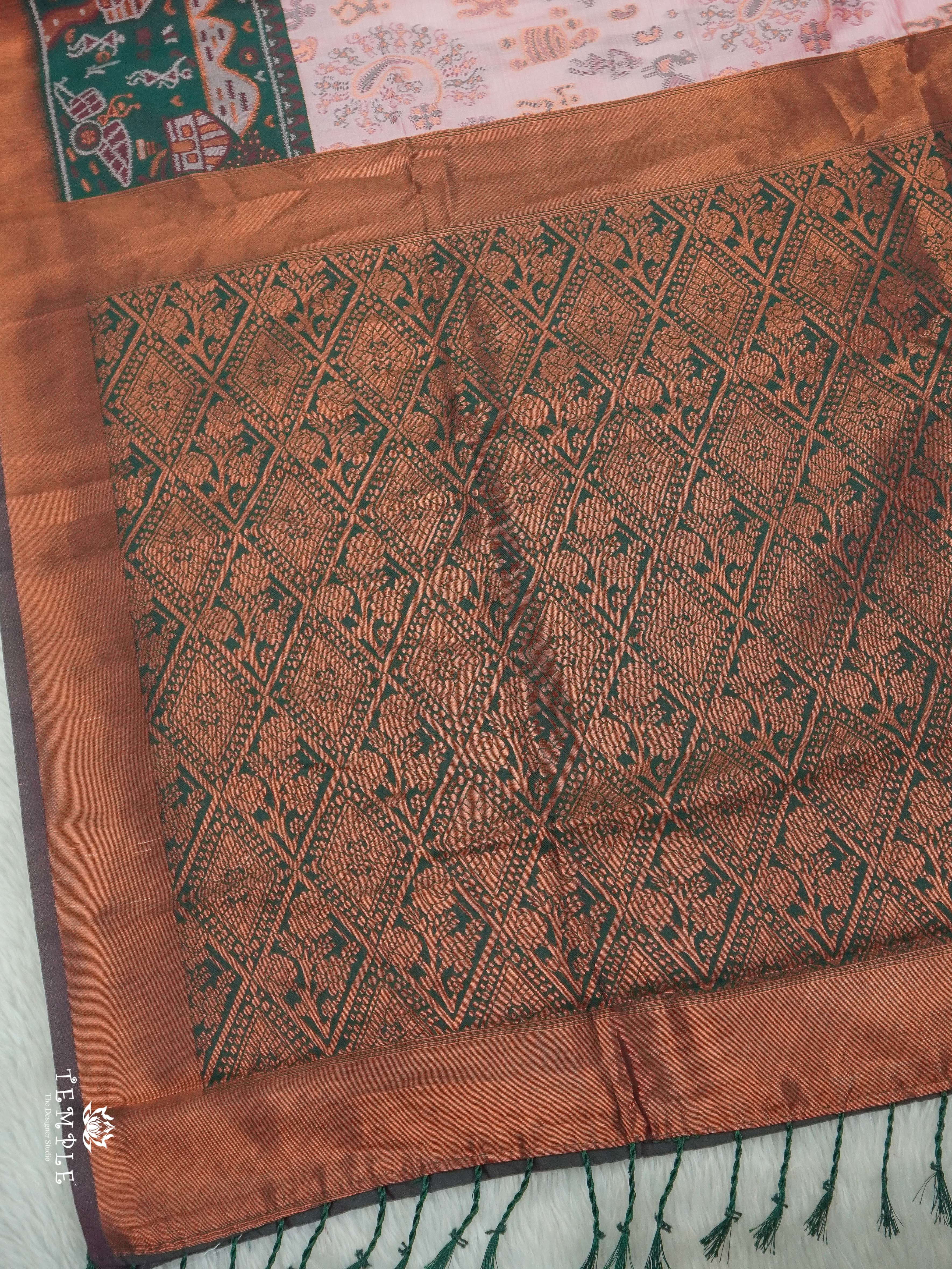 Warli Printed Art Silk Sarees | TTDS2583 | Design 7
