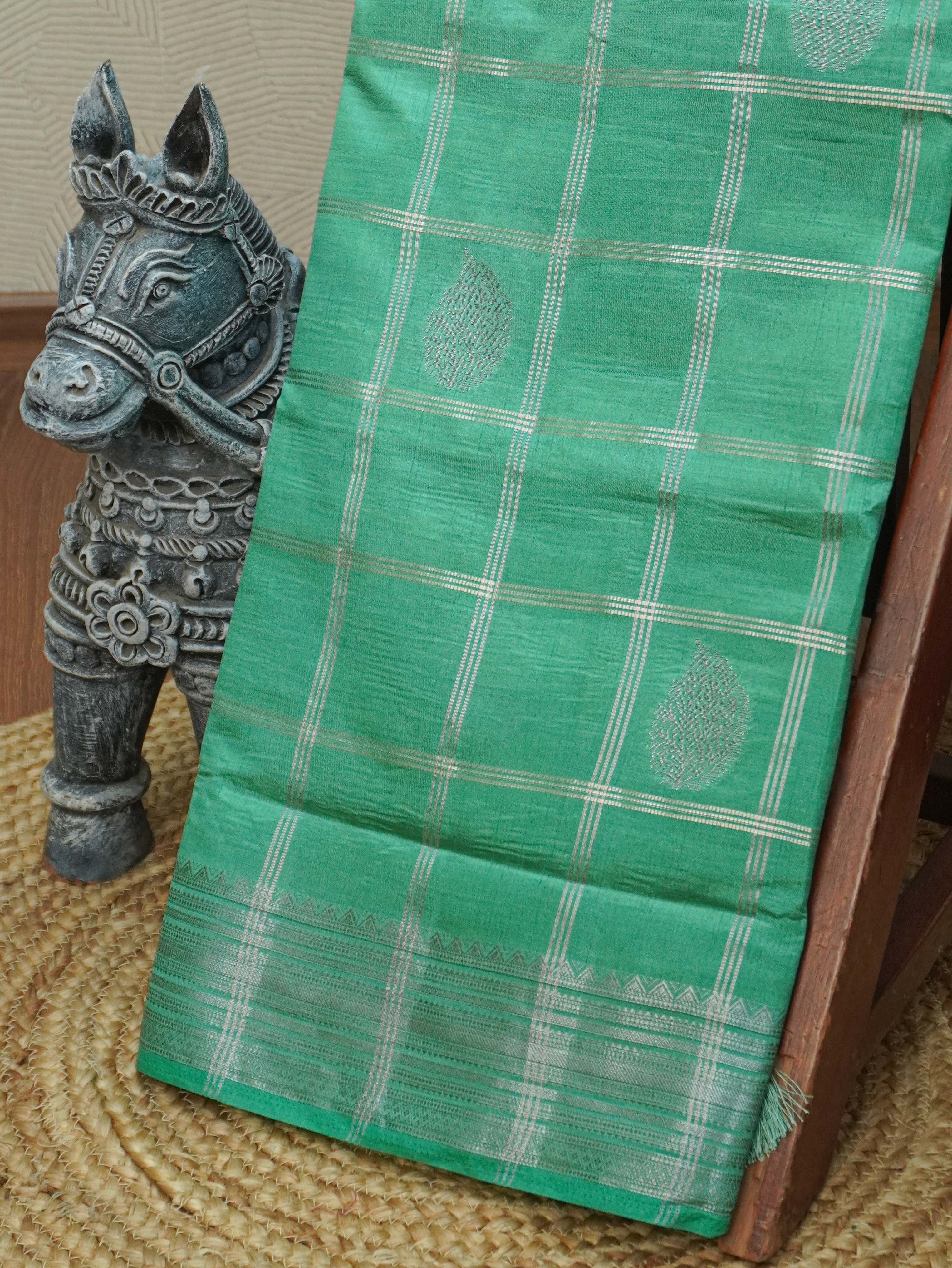 Semi Tussar Silk Saree | TTDS3363