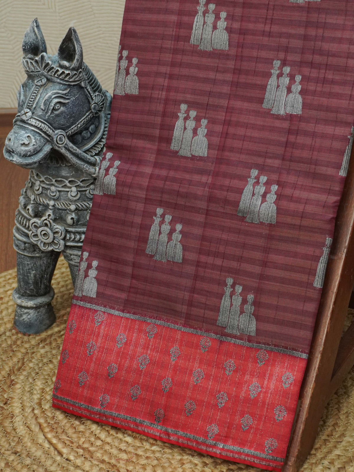 Semi Tussar Silk Saree | TTDS3408