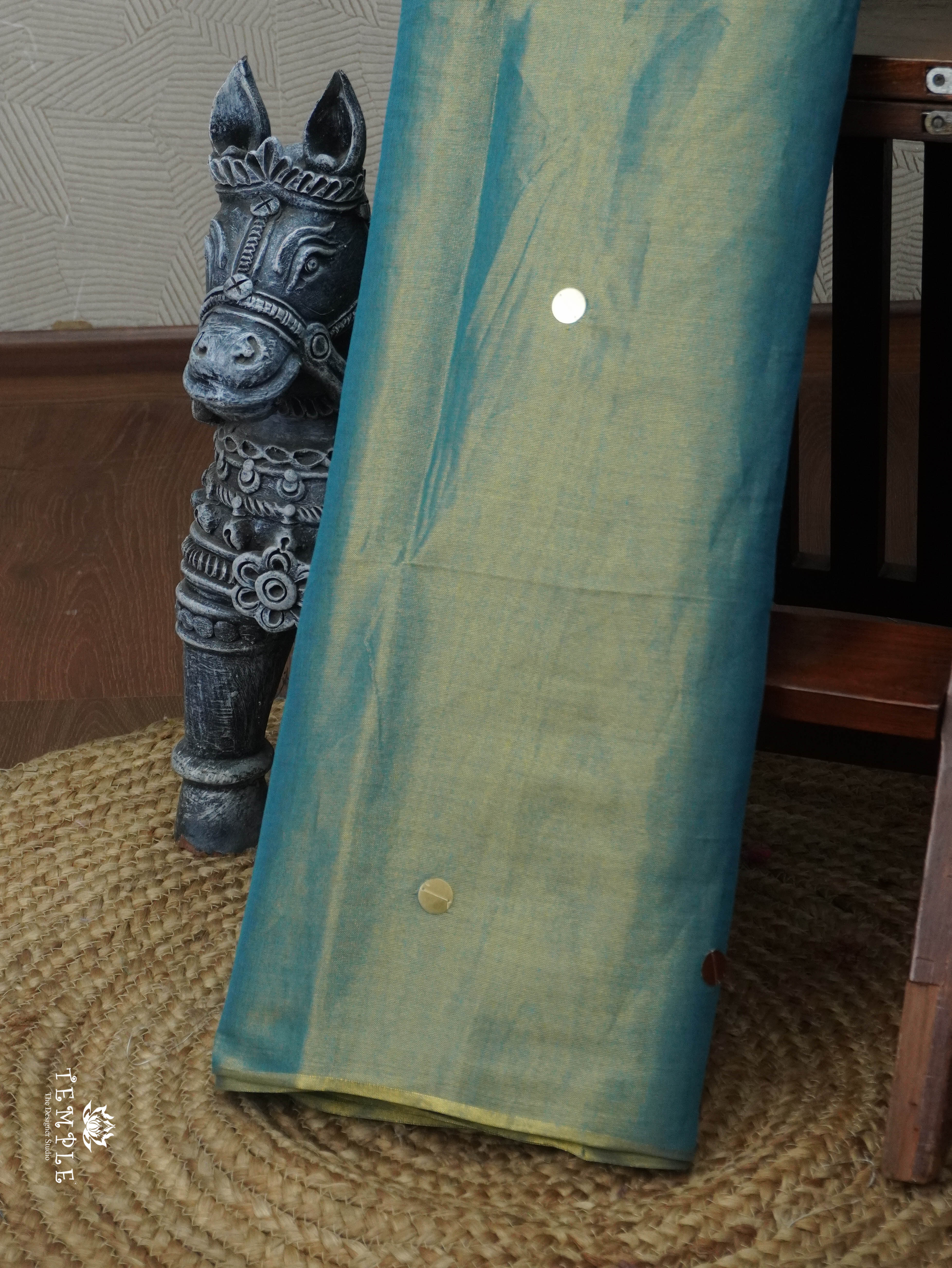 Khadi Cotton Saree With Tissue Finish | TTDS3055