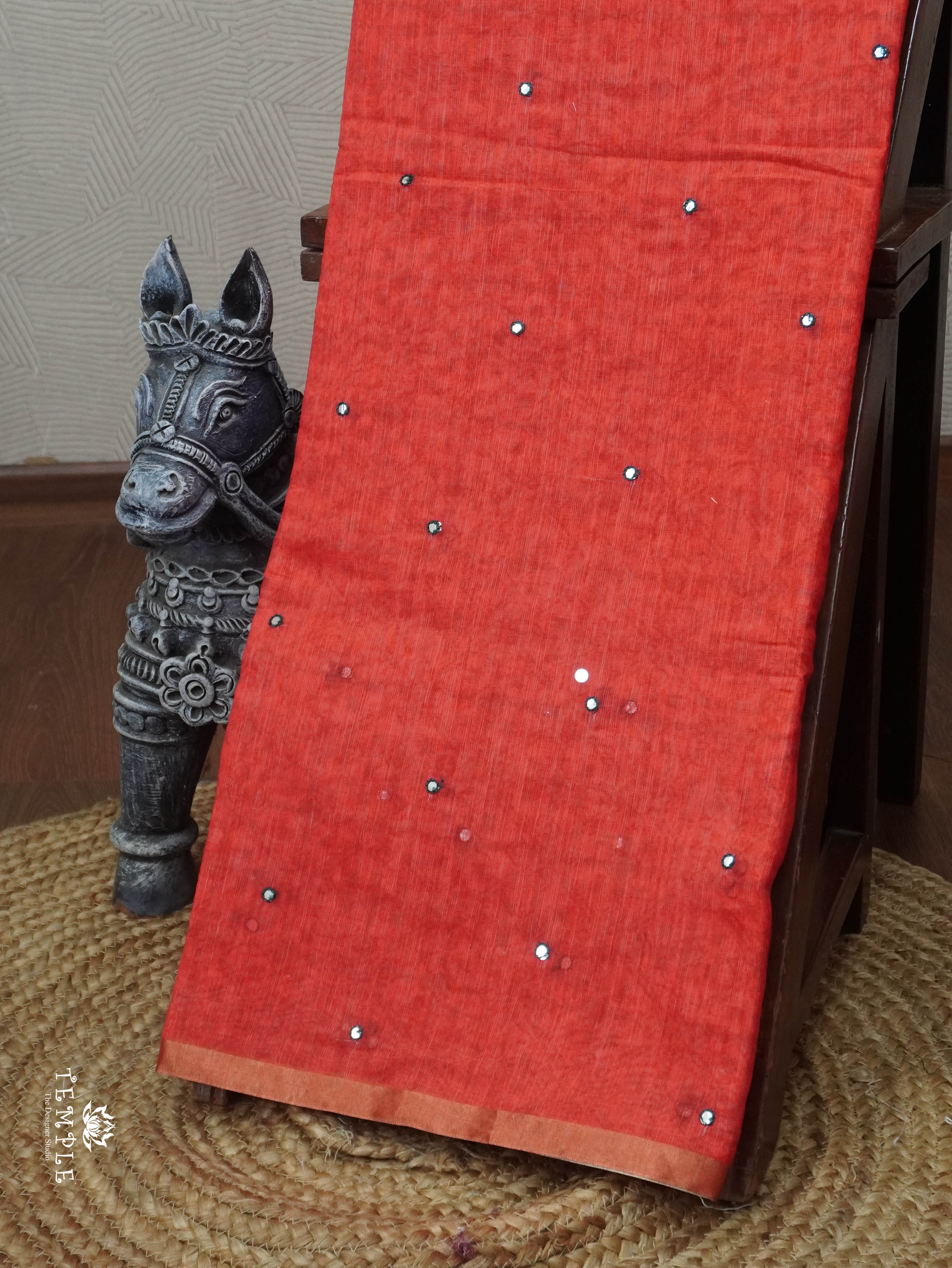 Linen Cotton Saree | TTDS3065