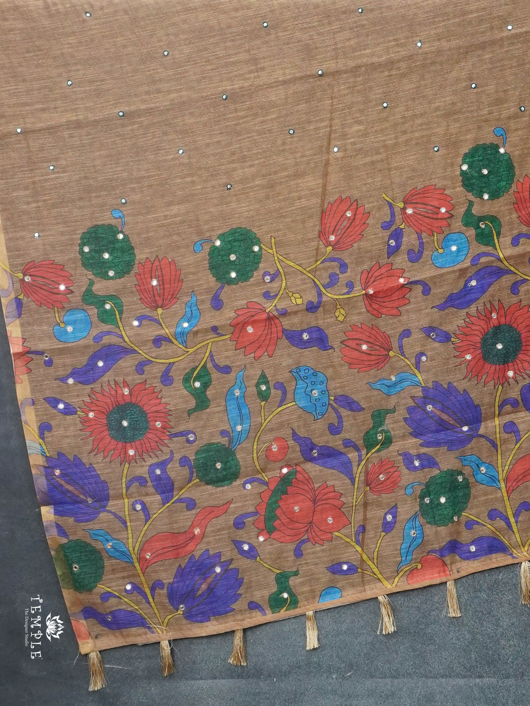 Linen Cotton Saree | TTDS3065