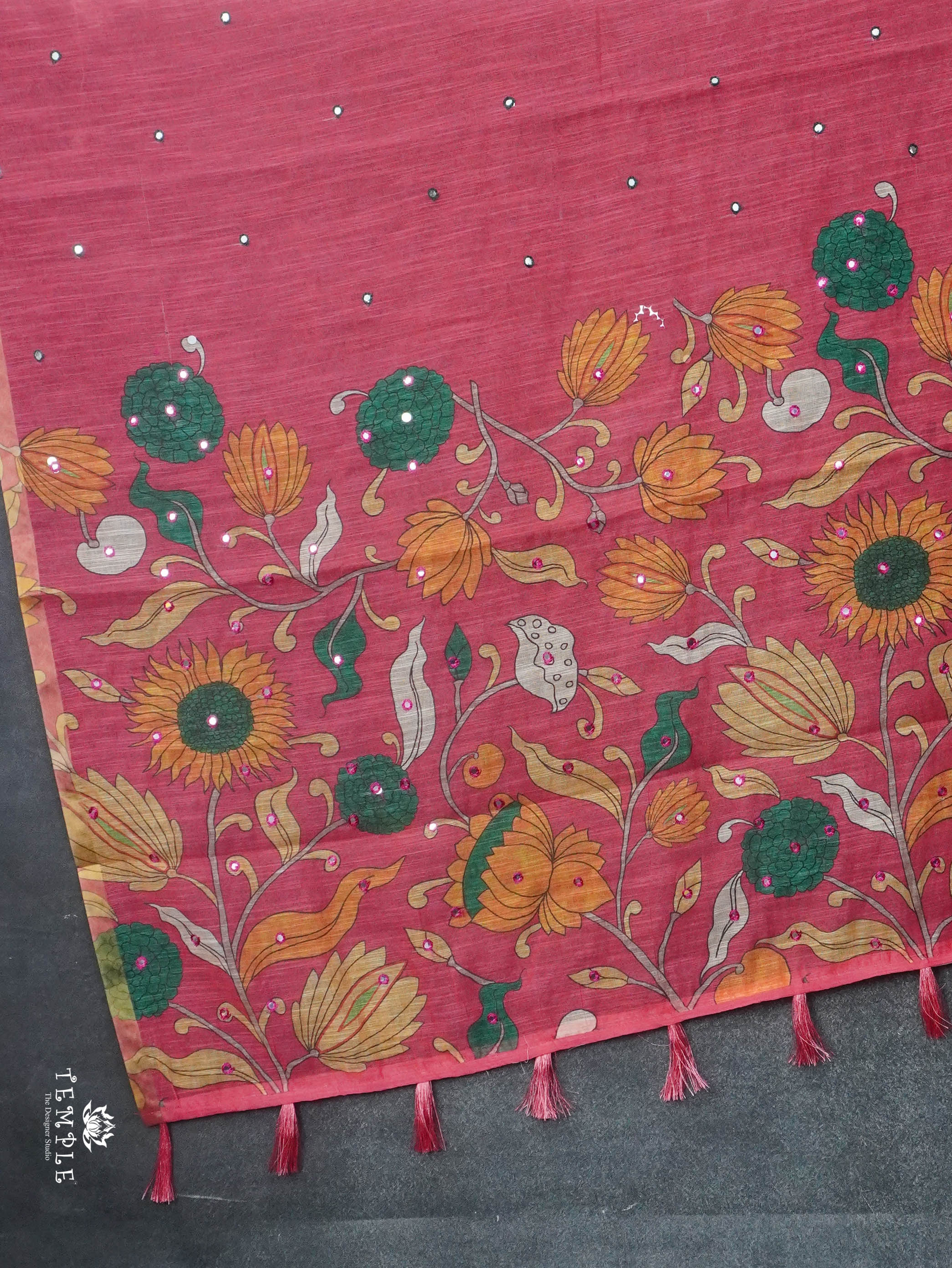 Linen Cotton Saree | TTDS3065