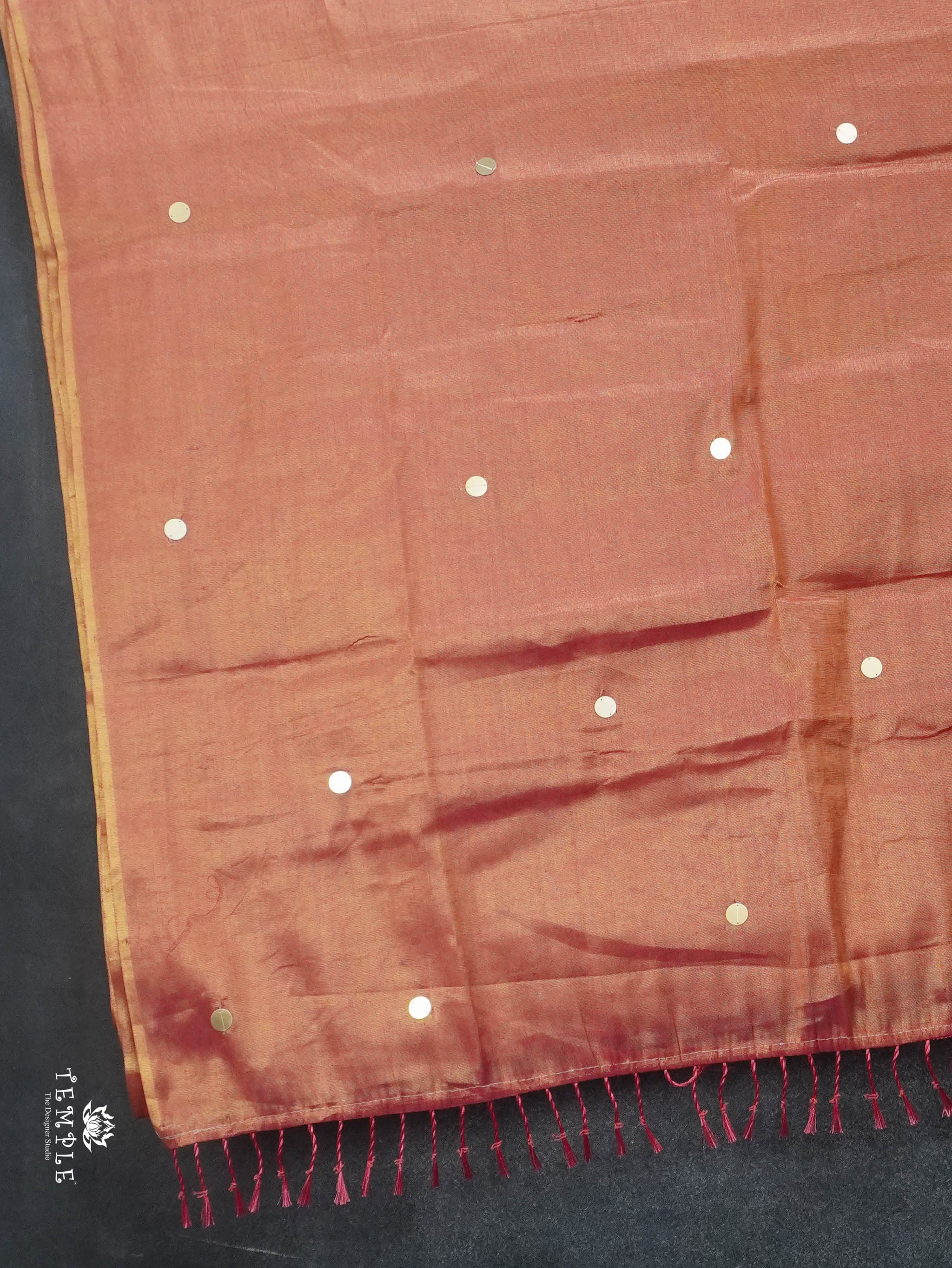 Khadi Cotton Saree With Tissue Finish | TTDS3055.