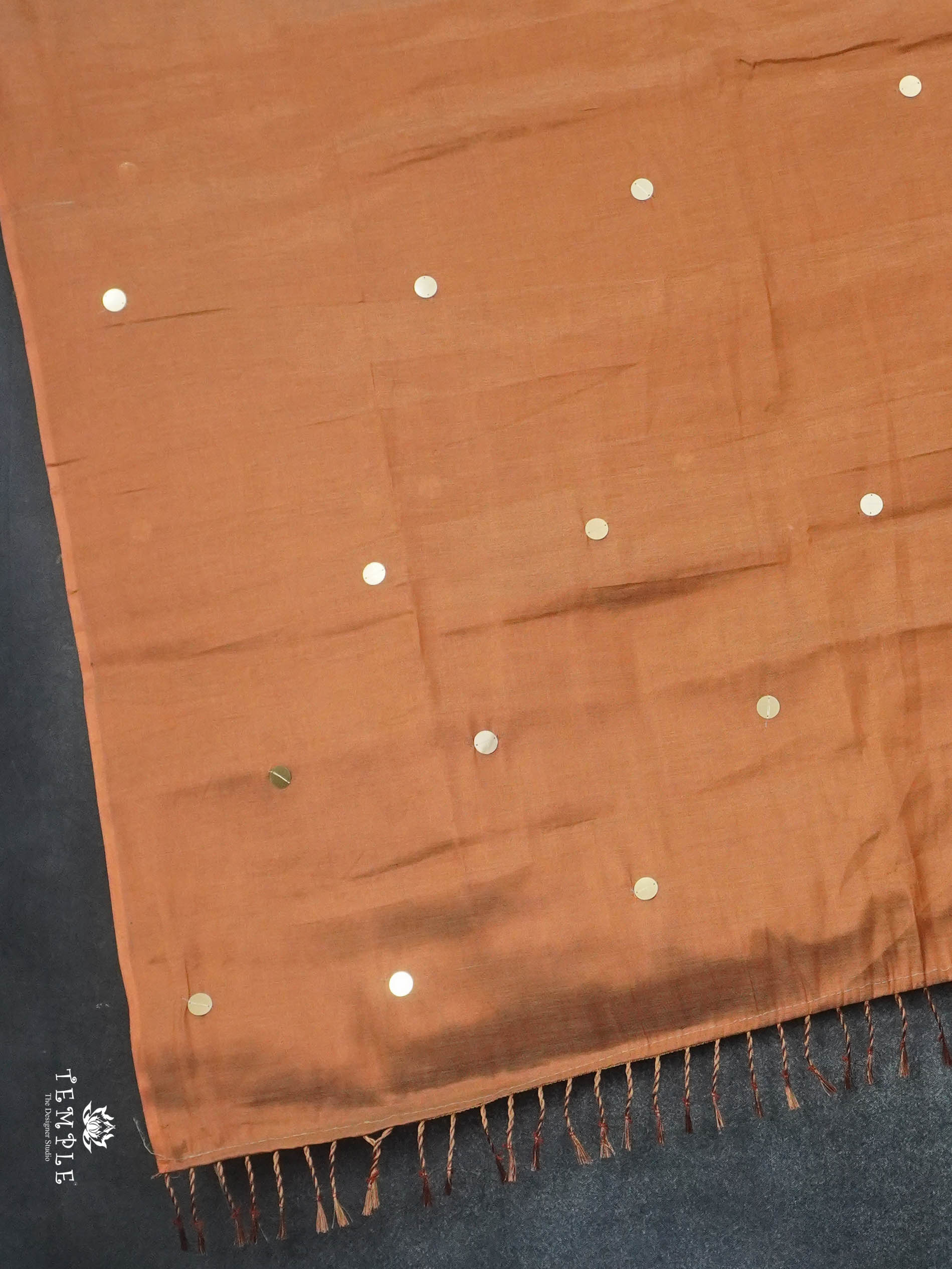 Khadi Cotton Saree With Tissue Finish | TTDS3055