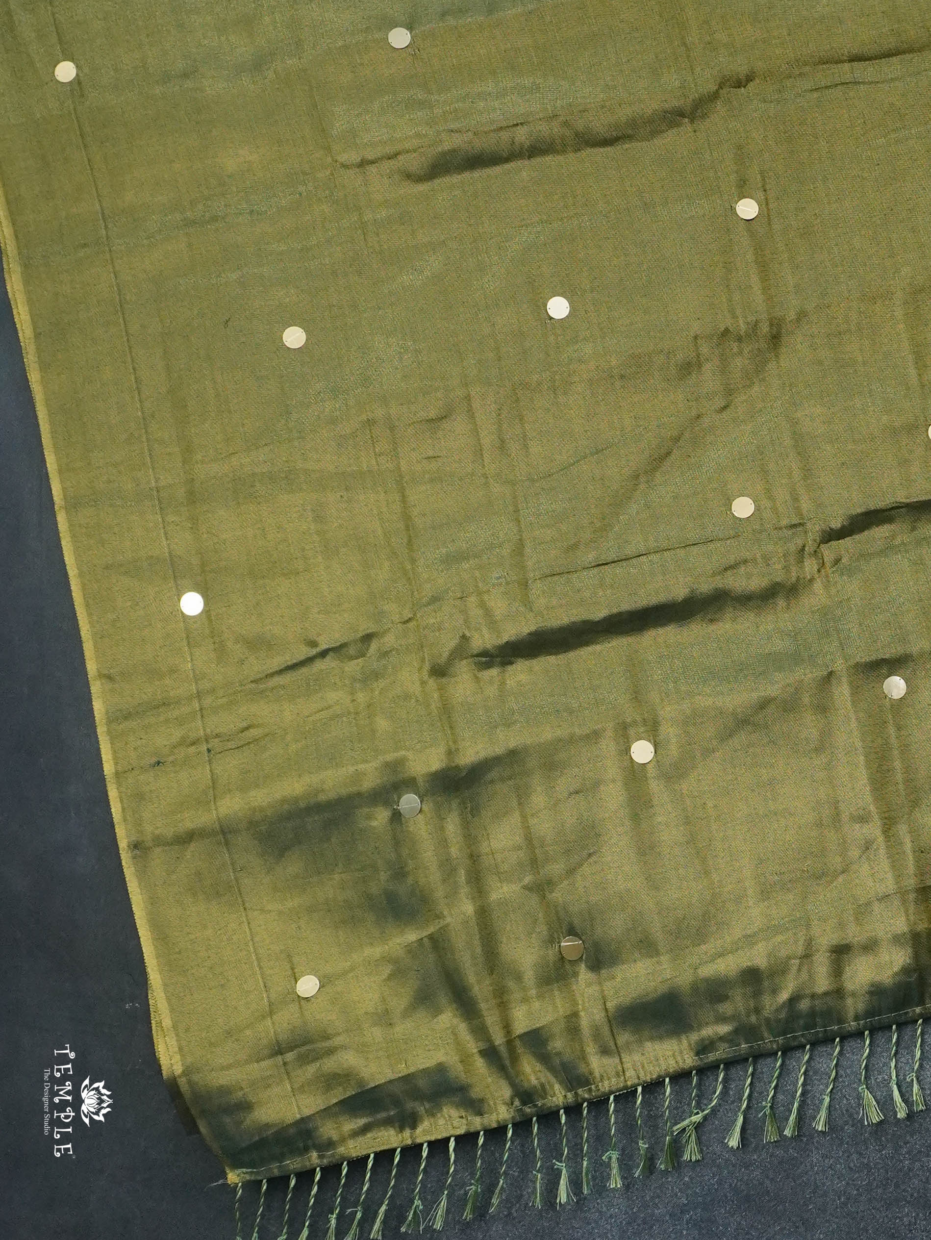 Khadi Cotton Saree With Tissue Finish | TTDS3055