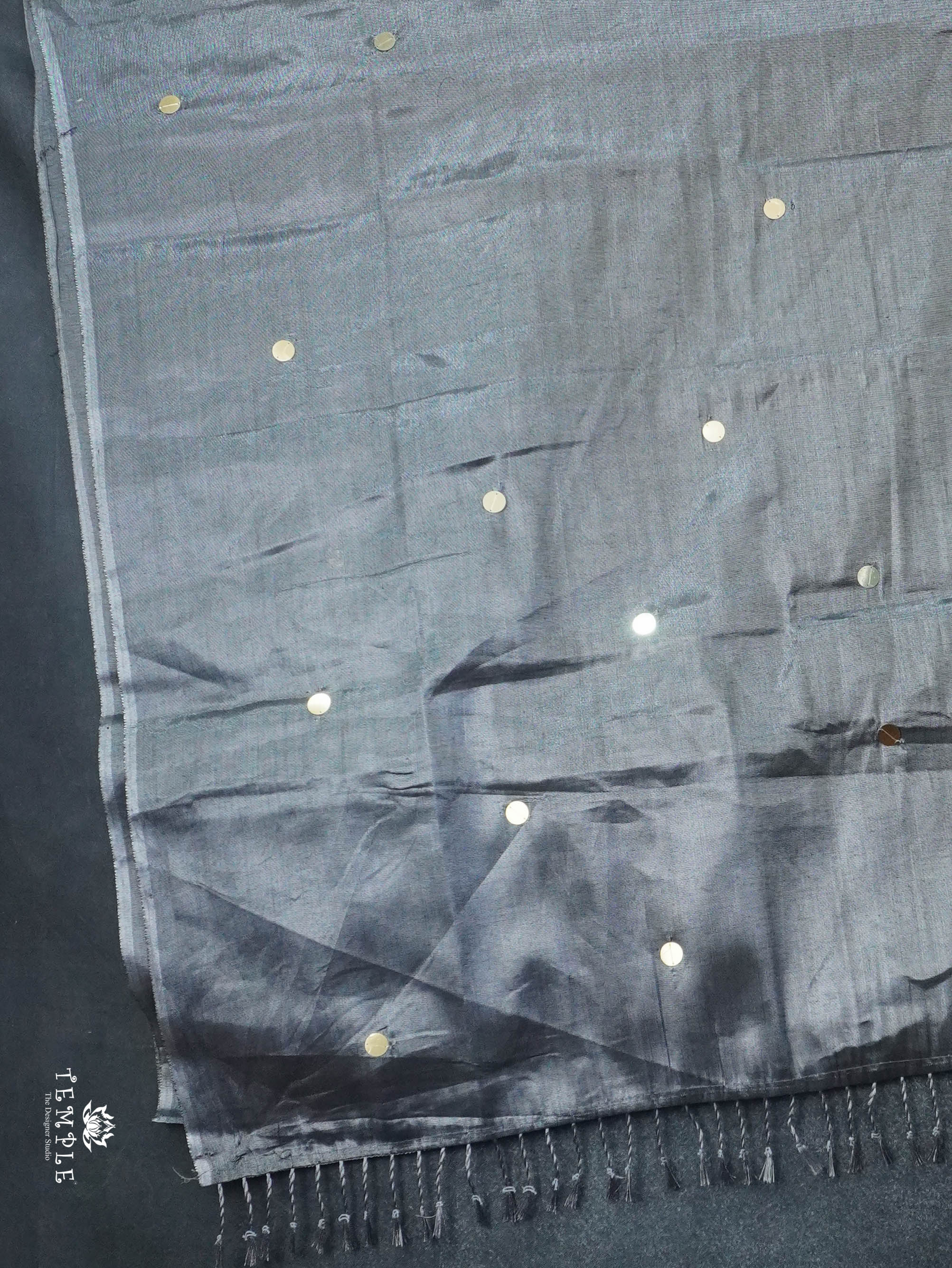 Khadi Cotton Saree With Tissue Finish | TTDS3055