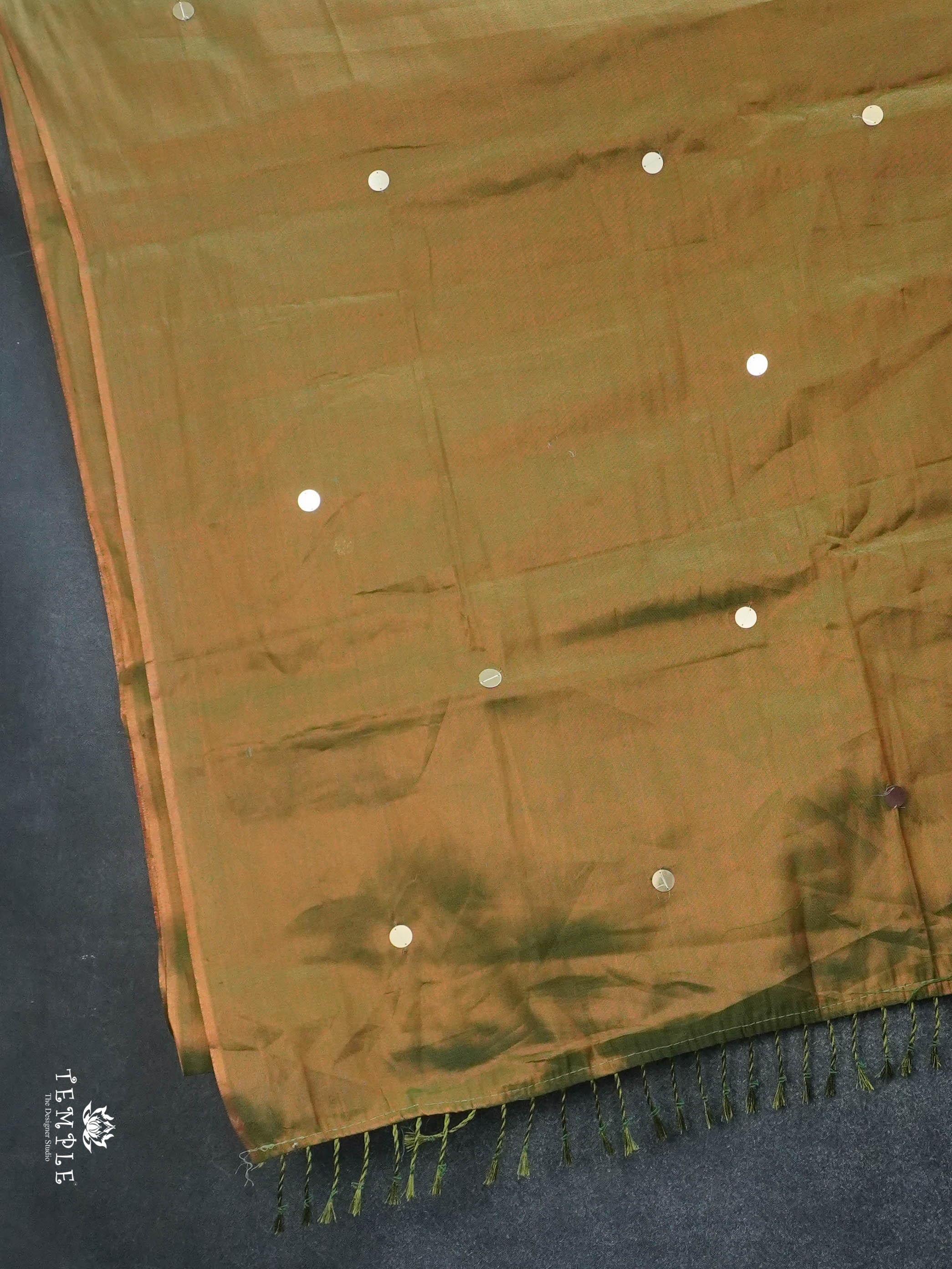 Khadi Cotton Saree With Tissue Finish | TTDS3055