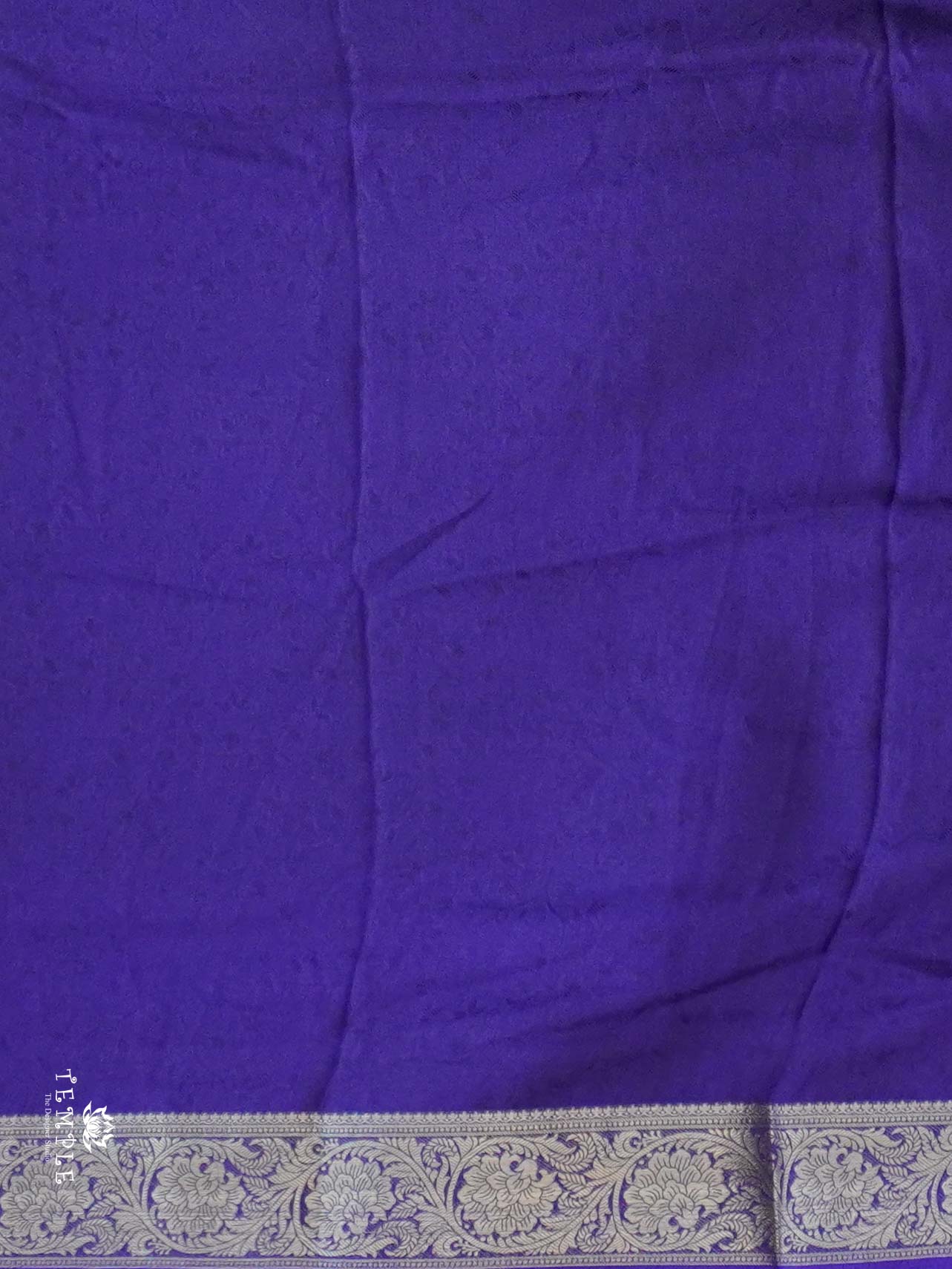 Stripe Printed Crepe Silk Saree | TTDS2588