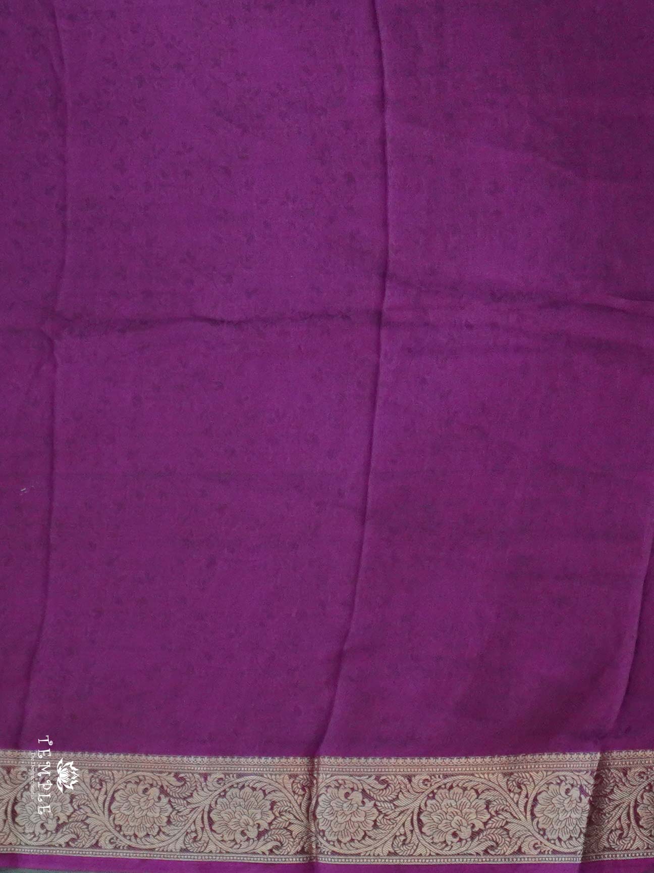 Stripe Printed Crepe Silk Saree | TTDS2588