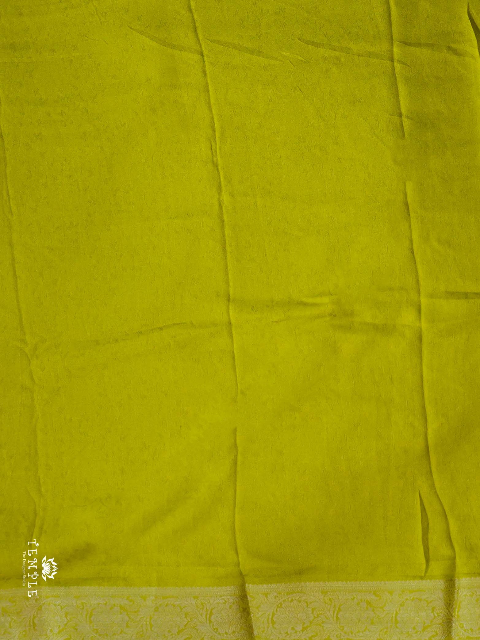 Stripe Printed Crepe Silk Saree | TTDS2588