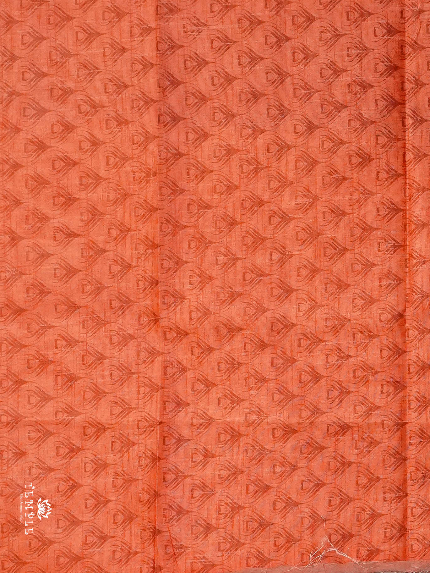 Printed Tussar Silk Saree | TTDS3069