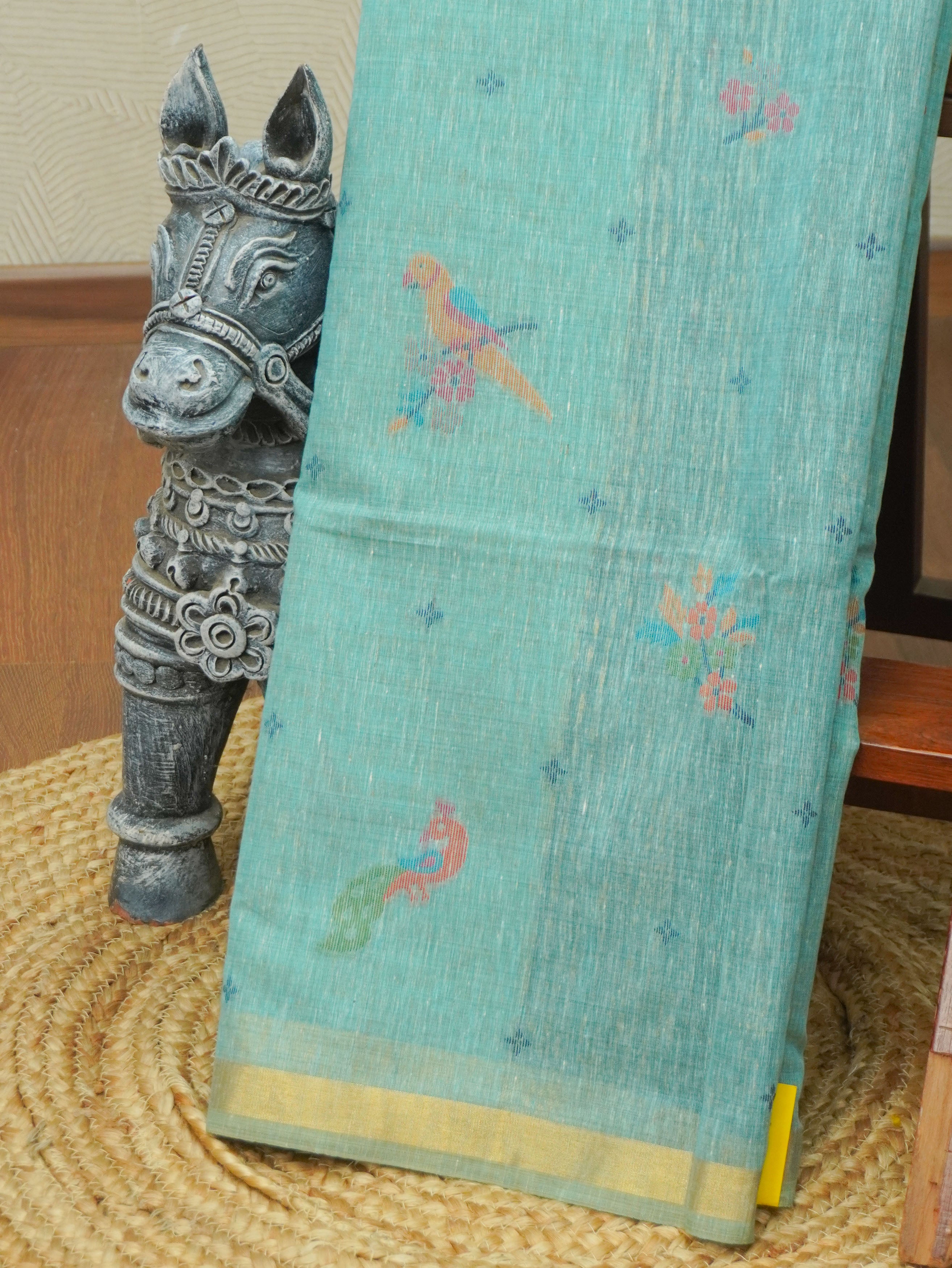Linen Cotton Saree | TTDS3533