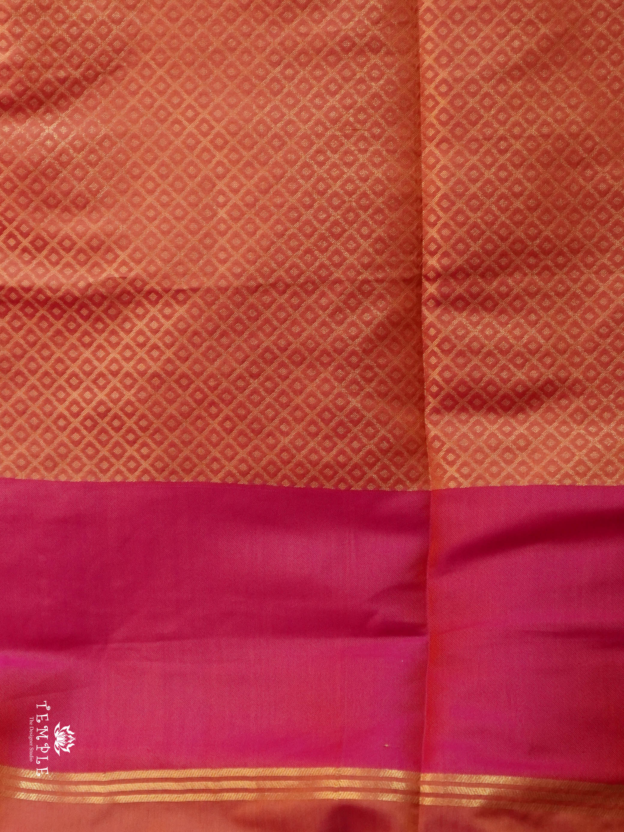Semi Silk Saree With Kolam Designs | TTDS3081
