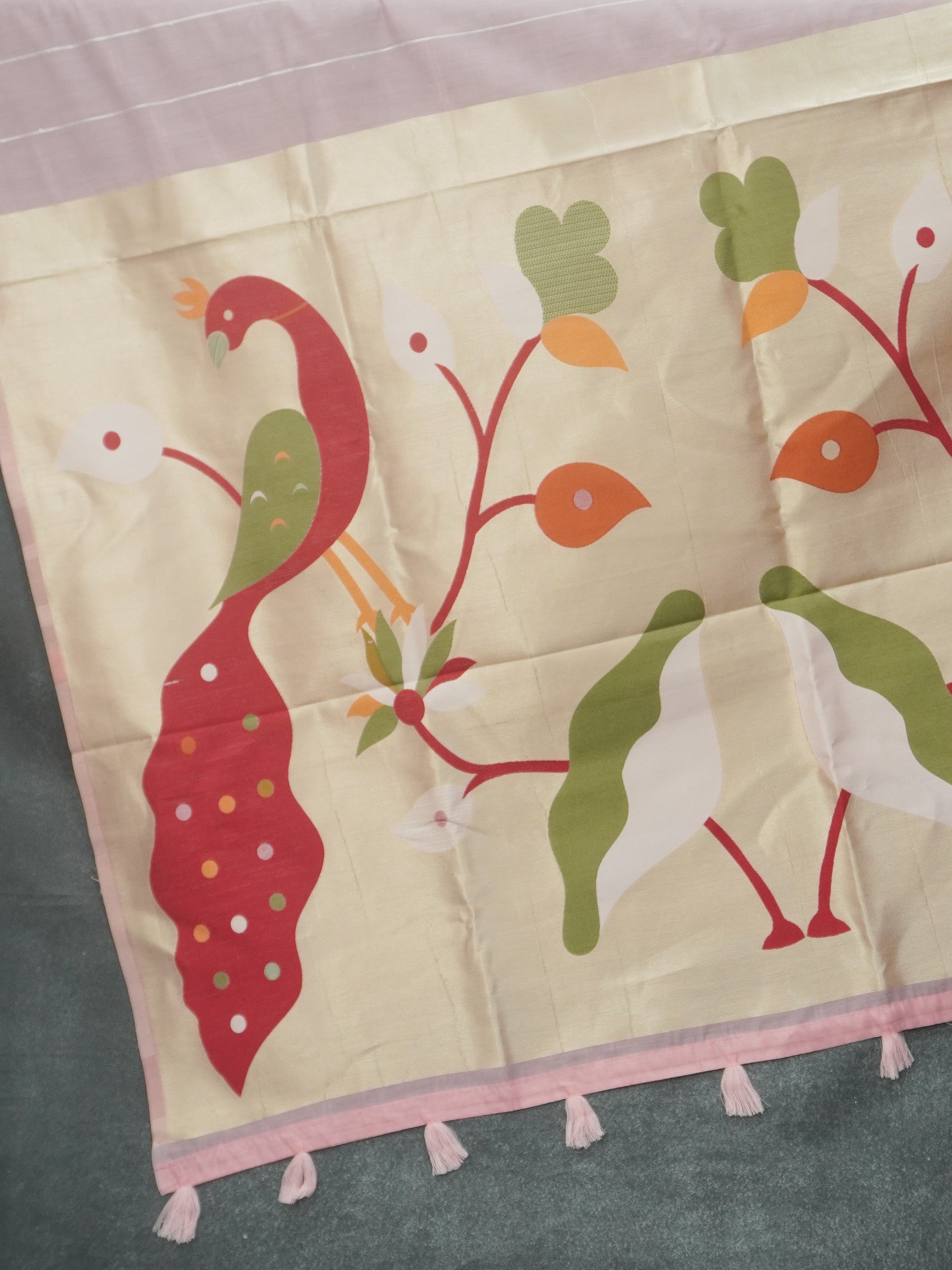 Chanderi Cotton Saree | TTDS3512