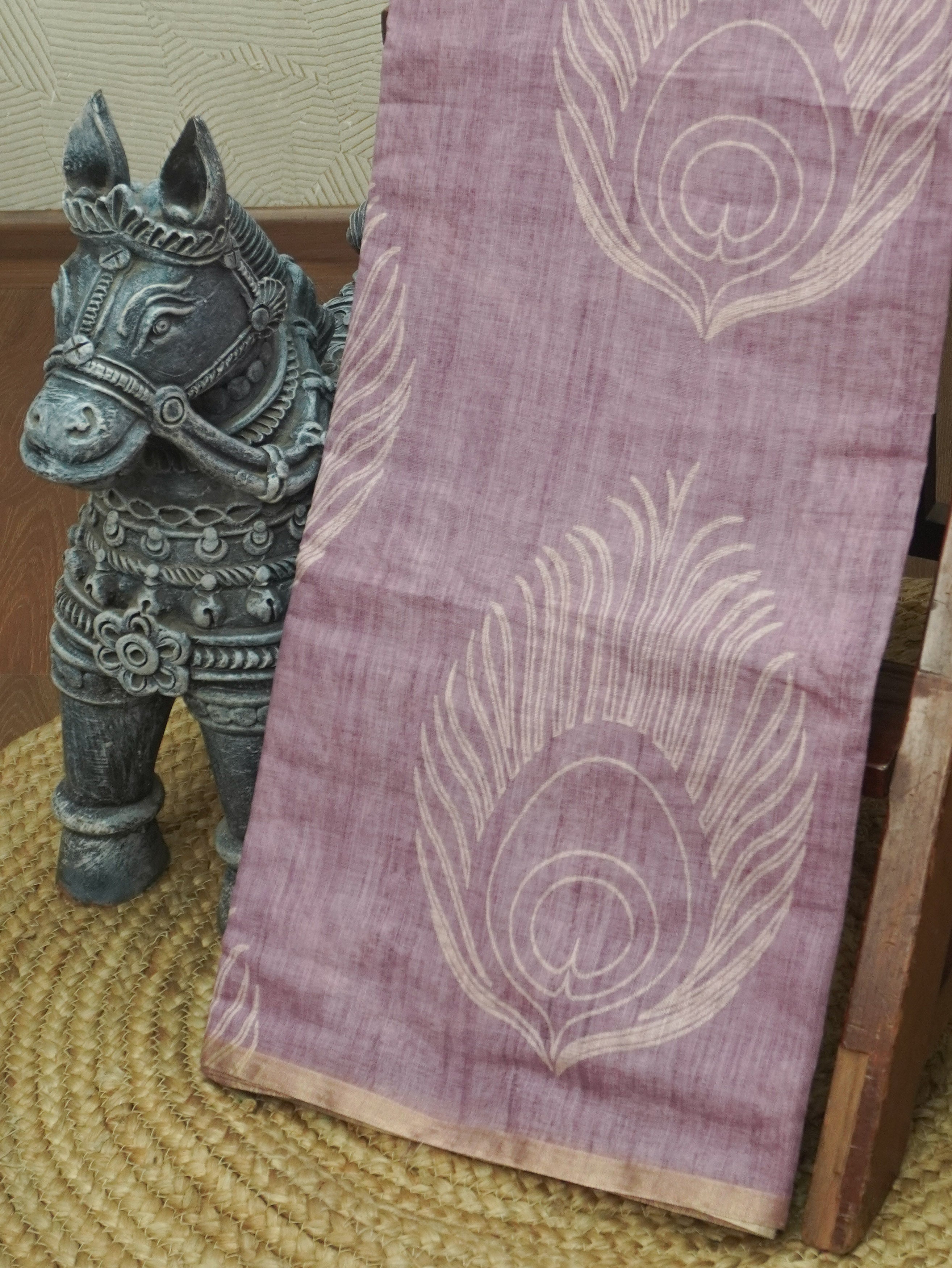 Linen Cotton Saree | TTDS3508
