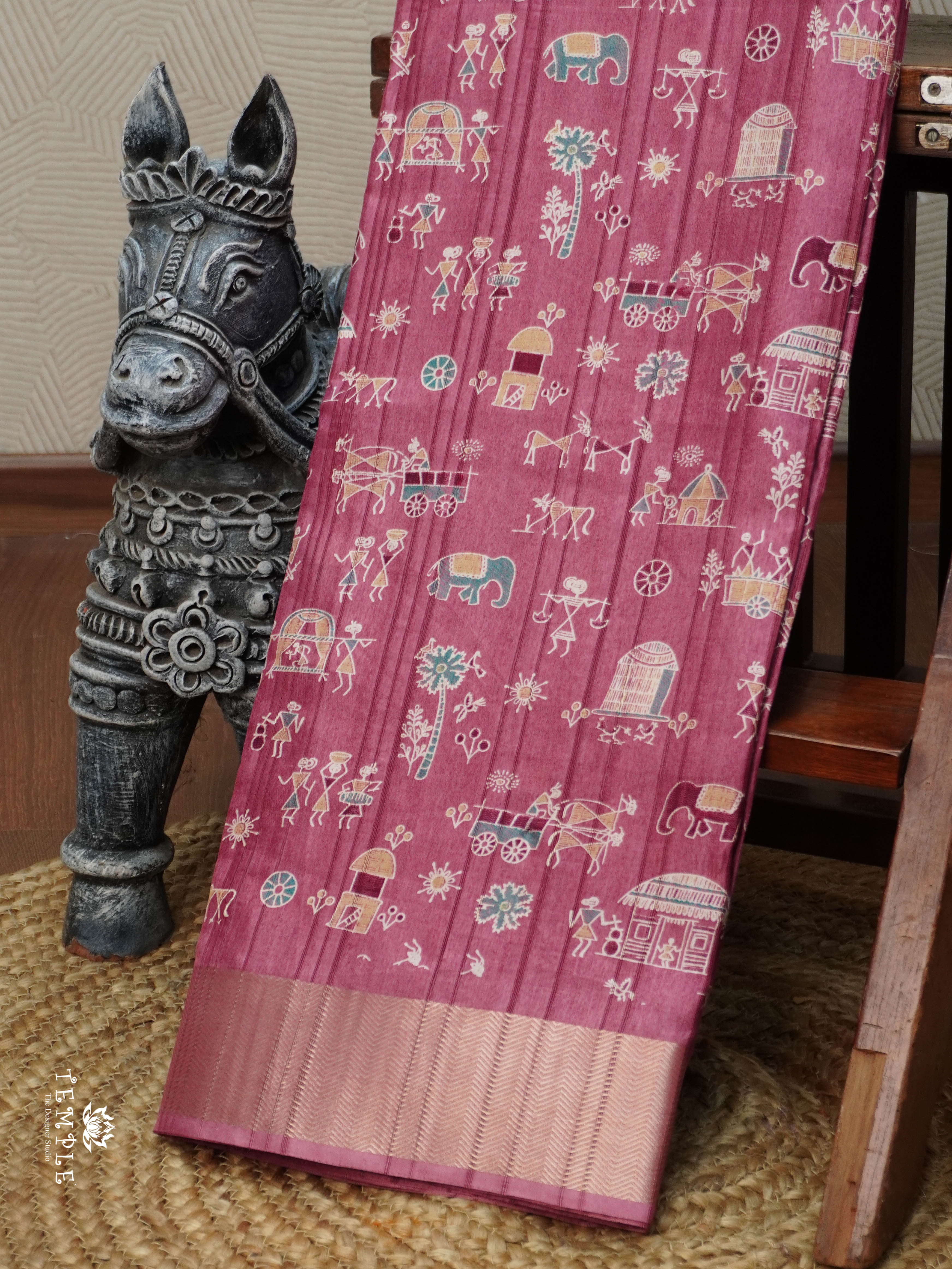 Khadi Cotton Saree | TTDS3085