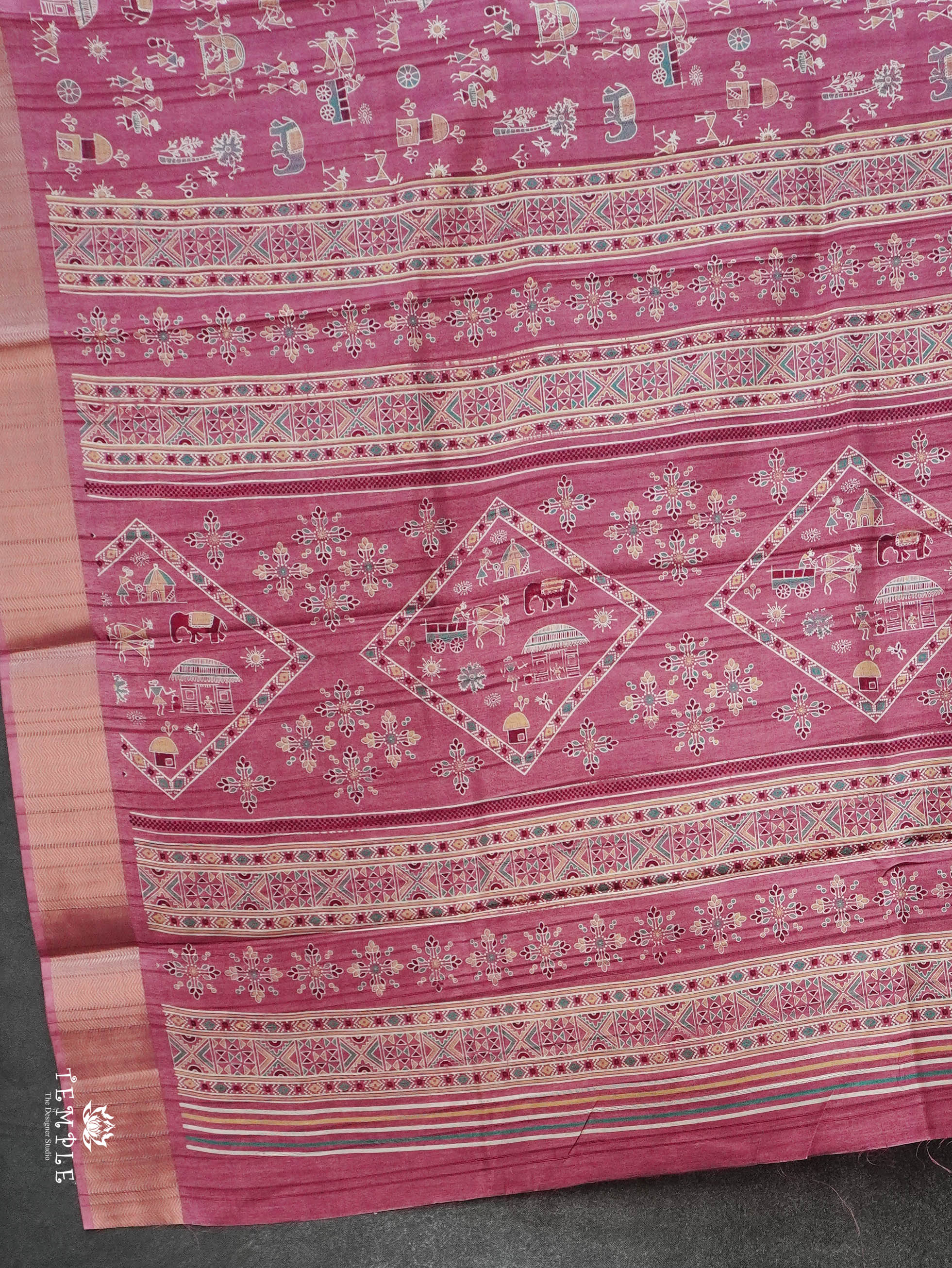 Khadi Cotton Saree | TTDS3085