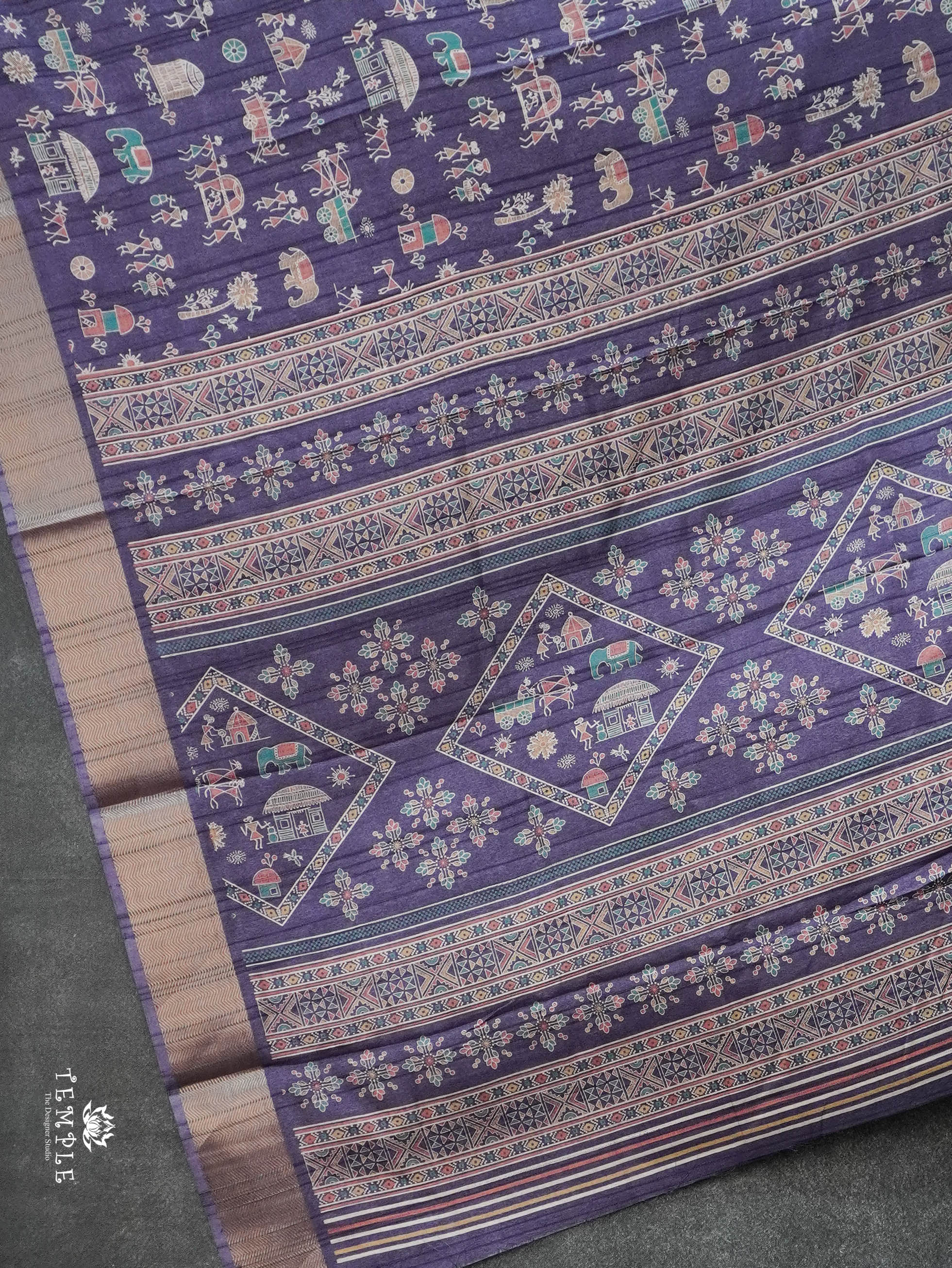 Khadi Cotton Saree | TTDS3085