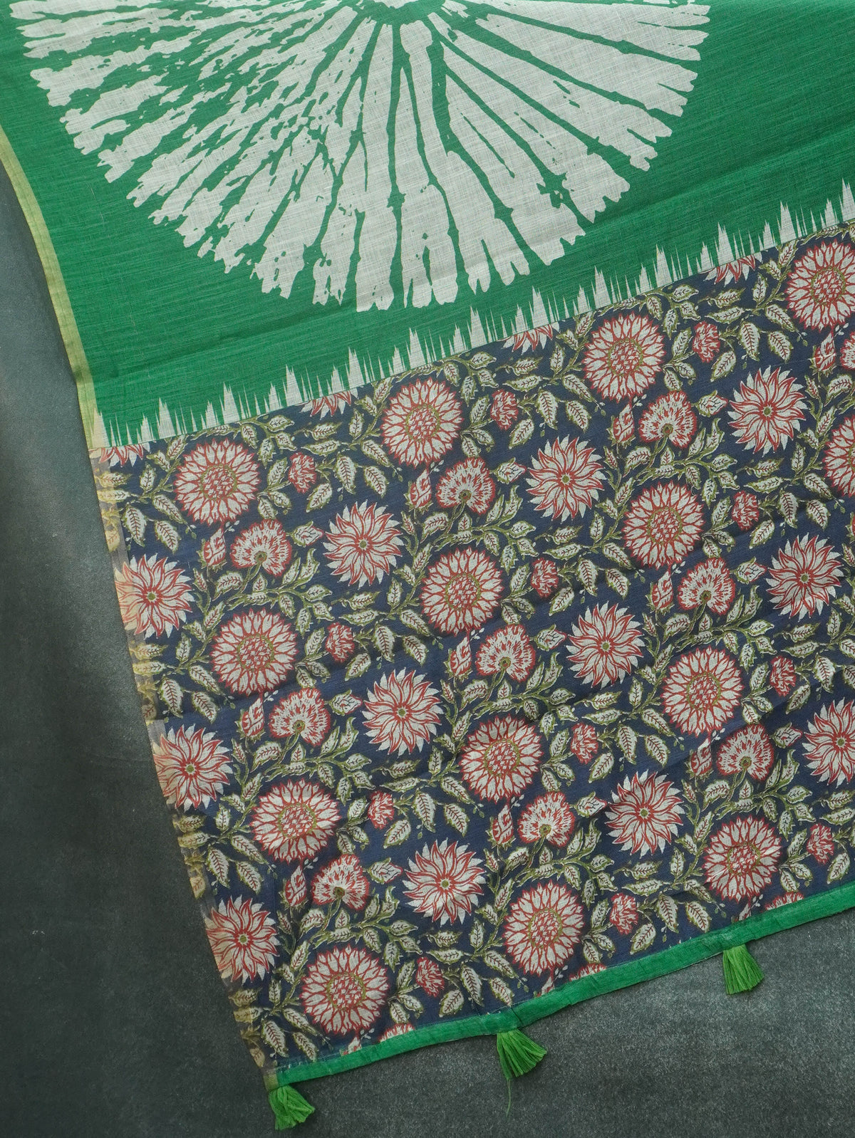 Linen Cotton Saree | TTDS3501