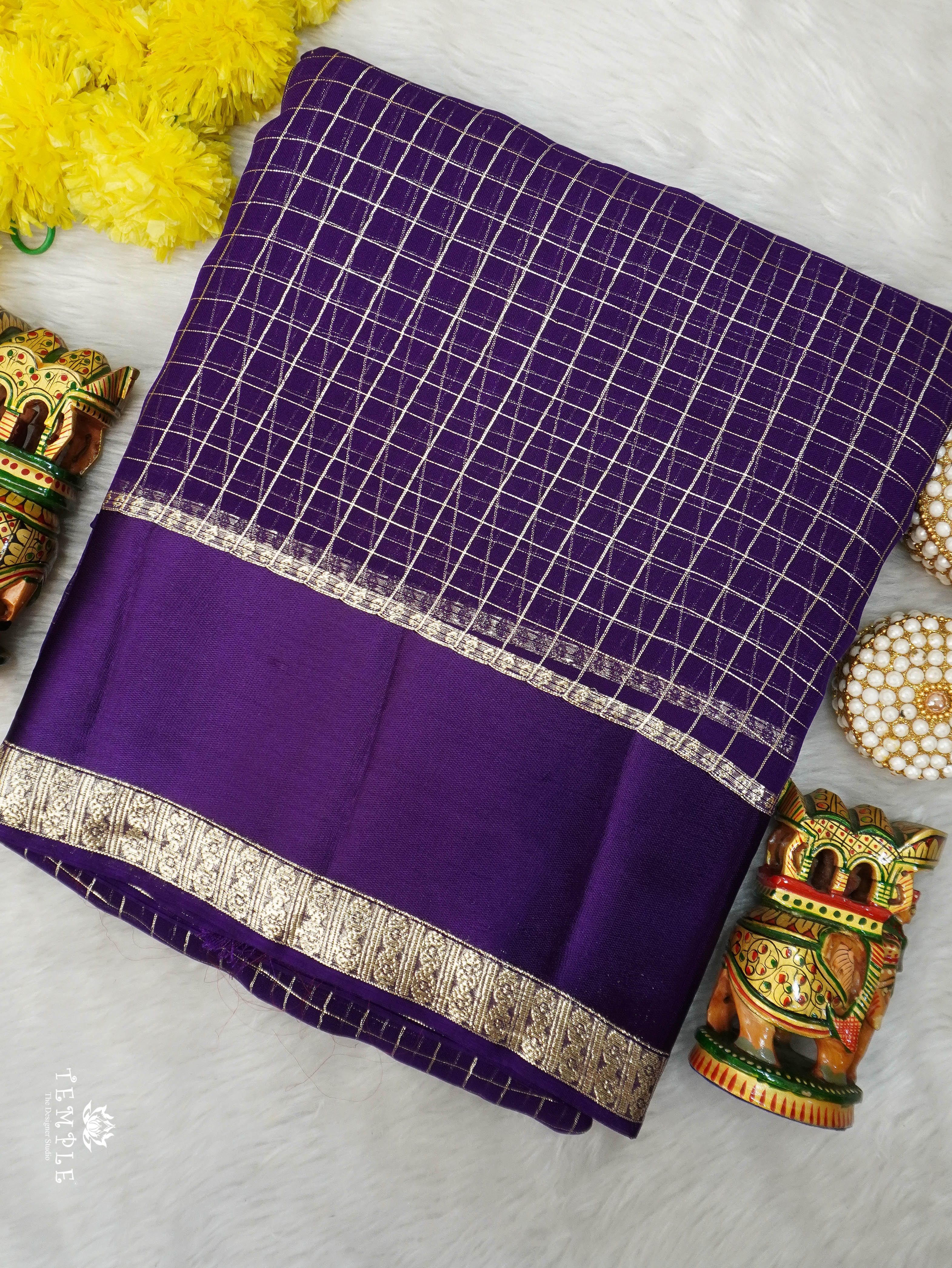 Viscose Georgetee Saree | TTDS3088