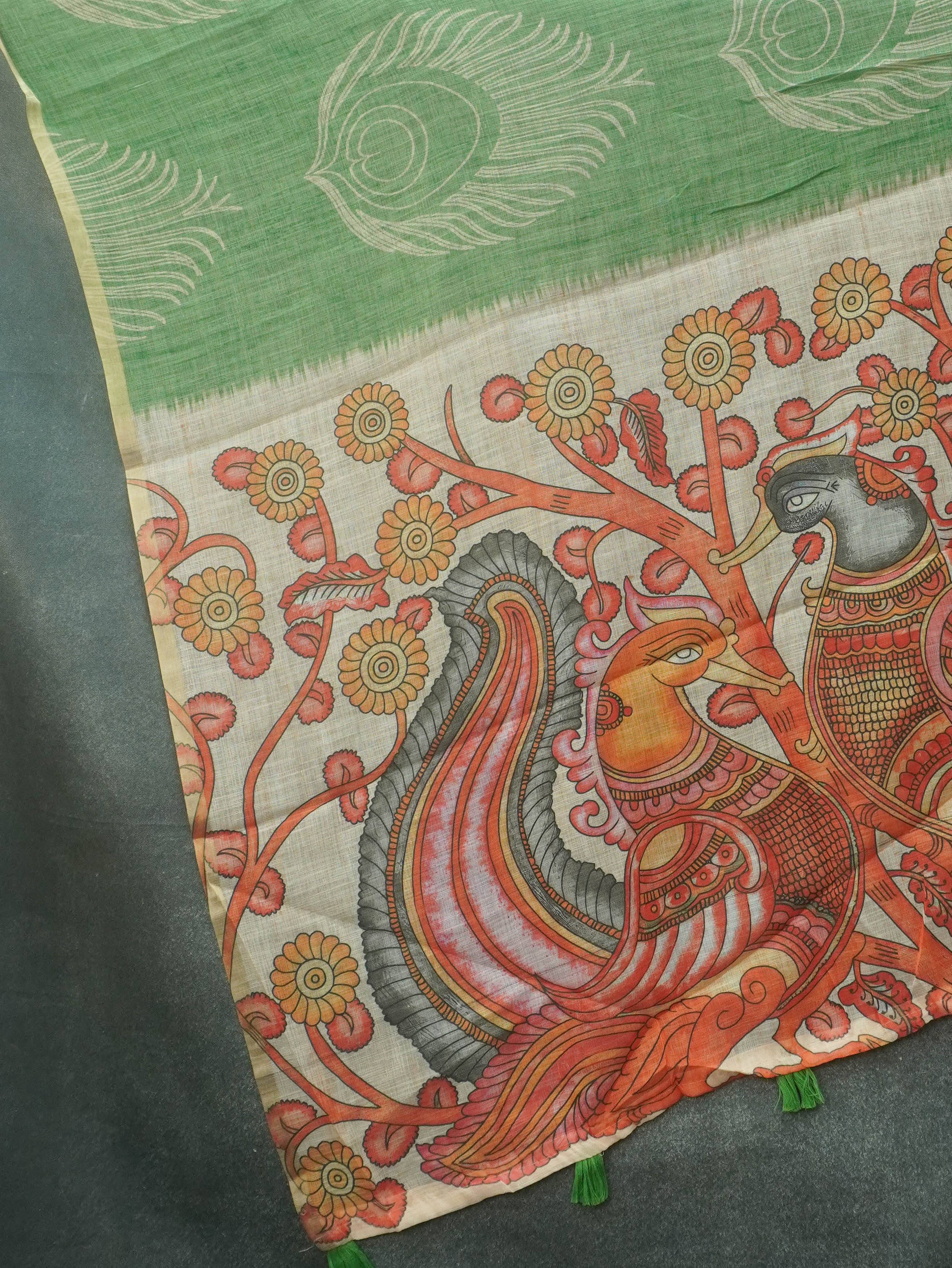 Linen Cotton Saree | TTDS3508
