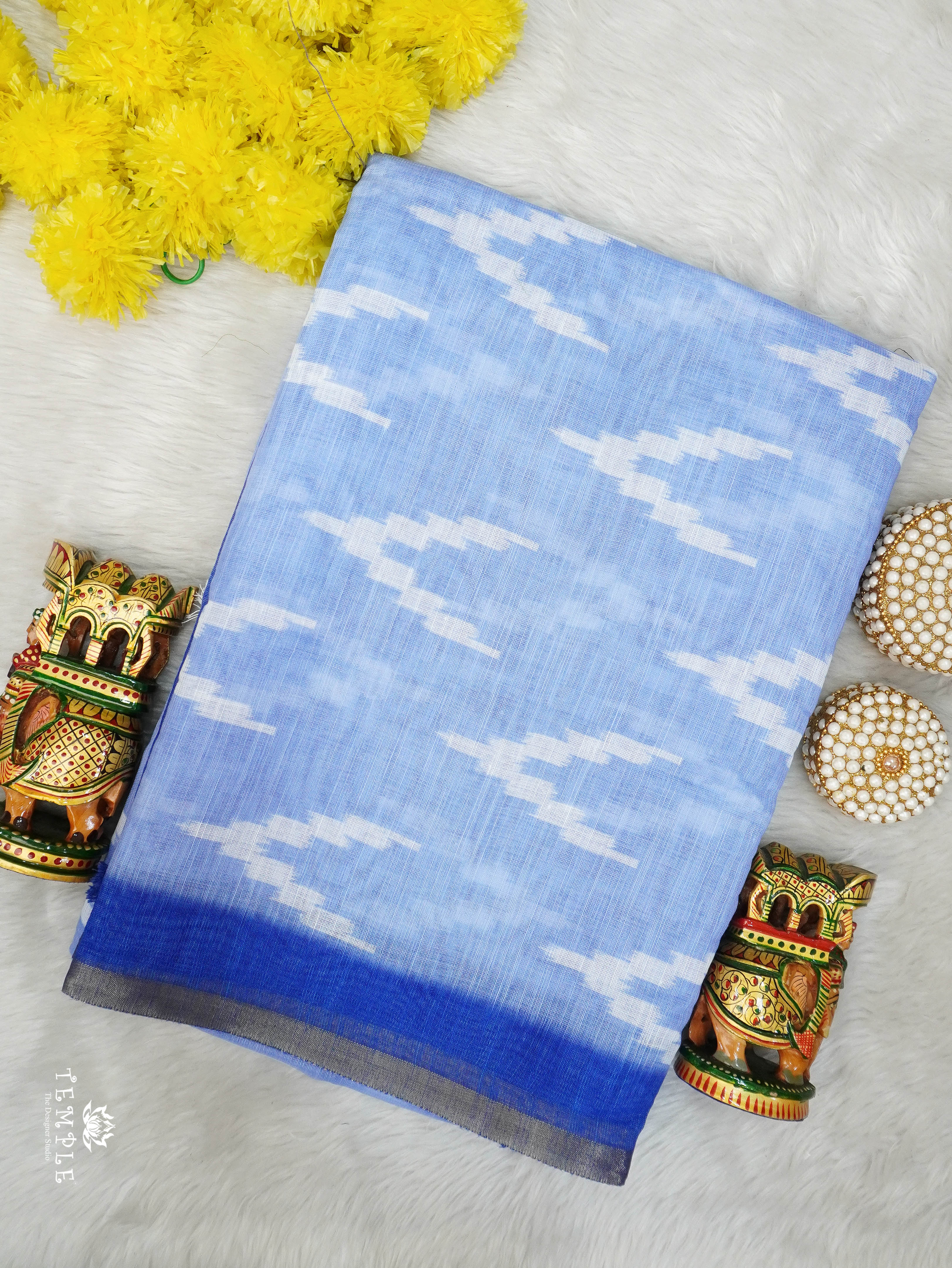 Linen Cotton Saree | TTDS3090
