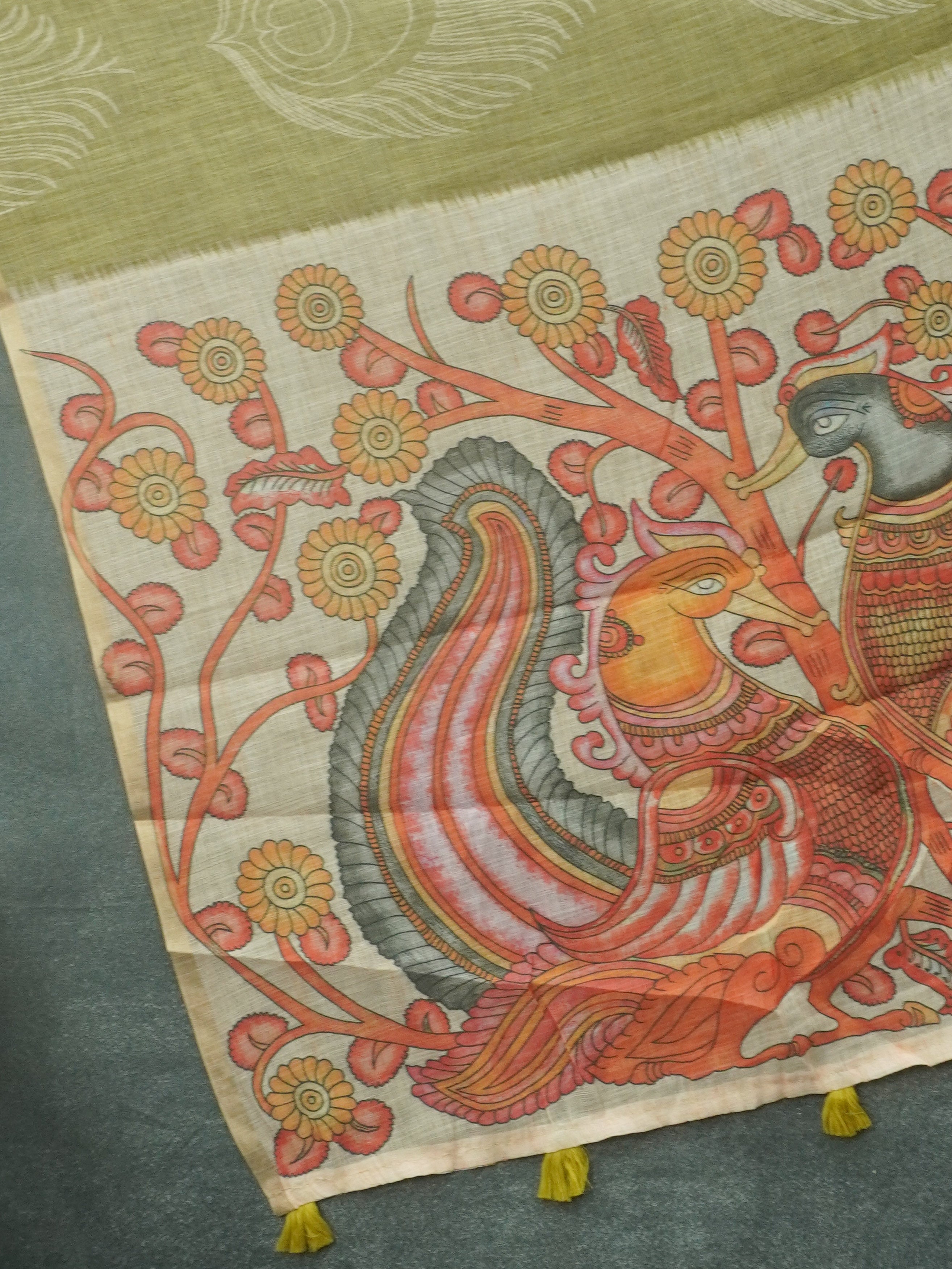 Linen Cotton Saree | TTDS3508