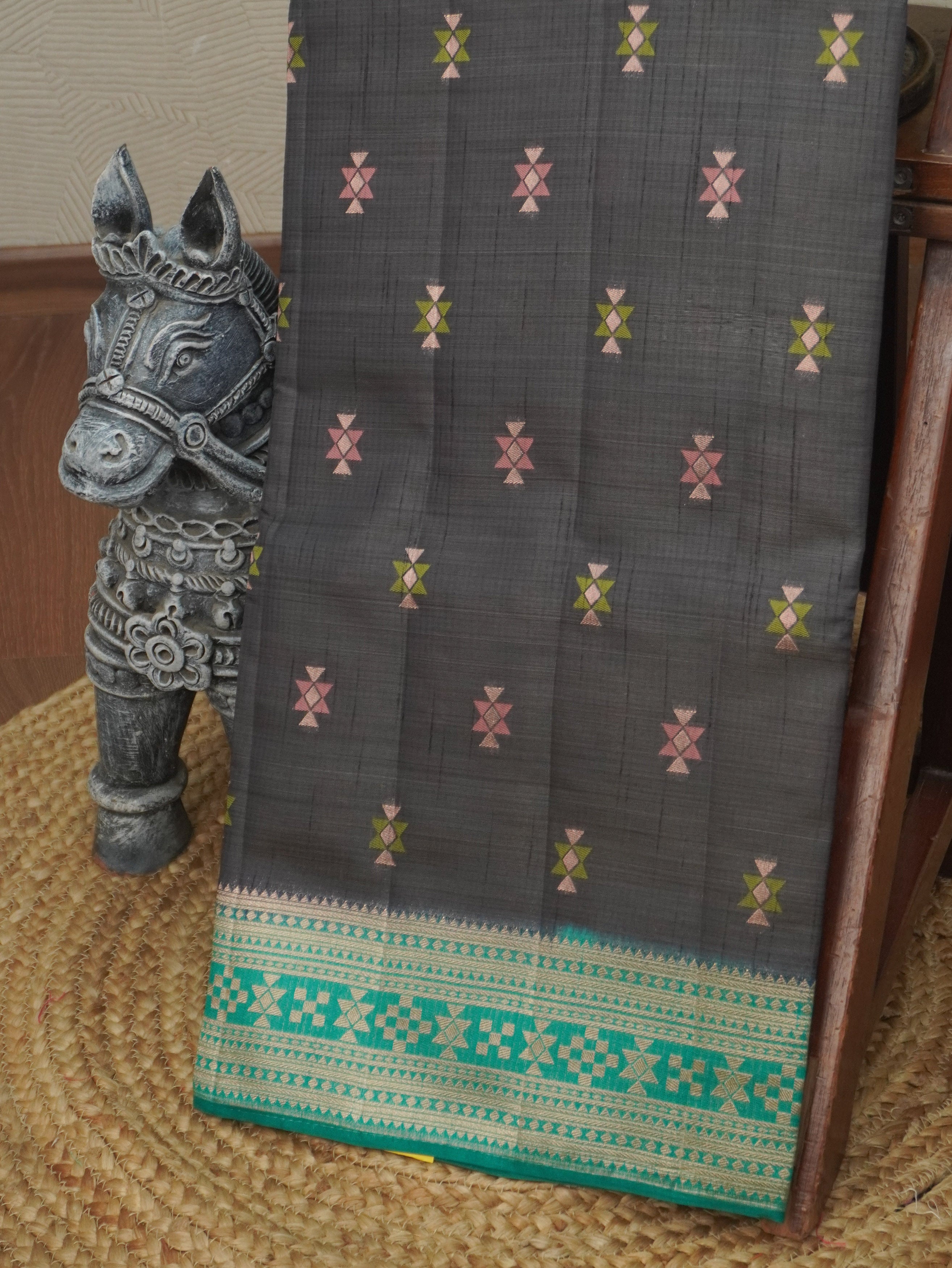 Semi Tussar Saree | TTDS3518