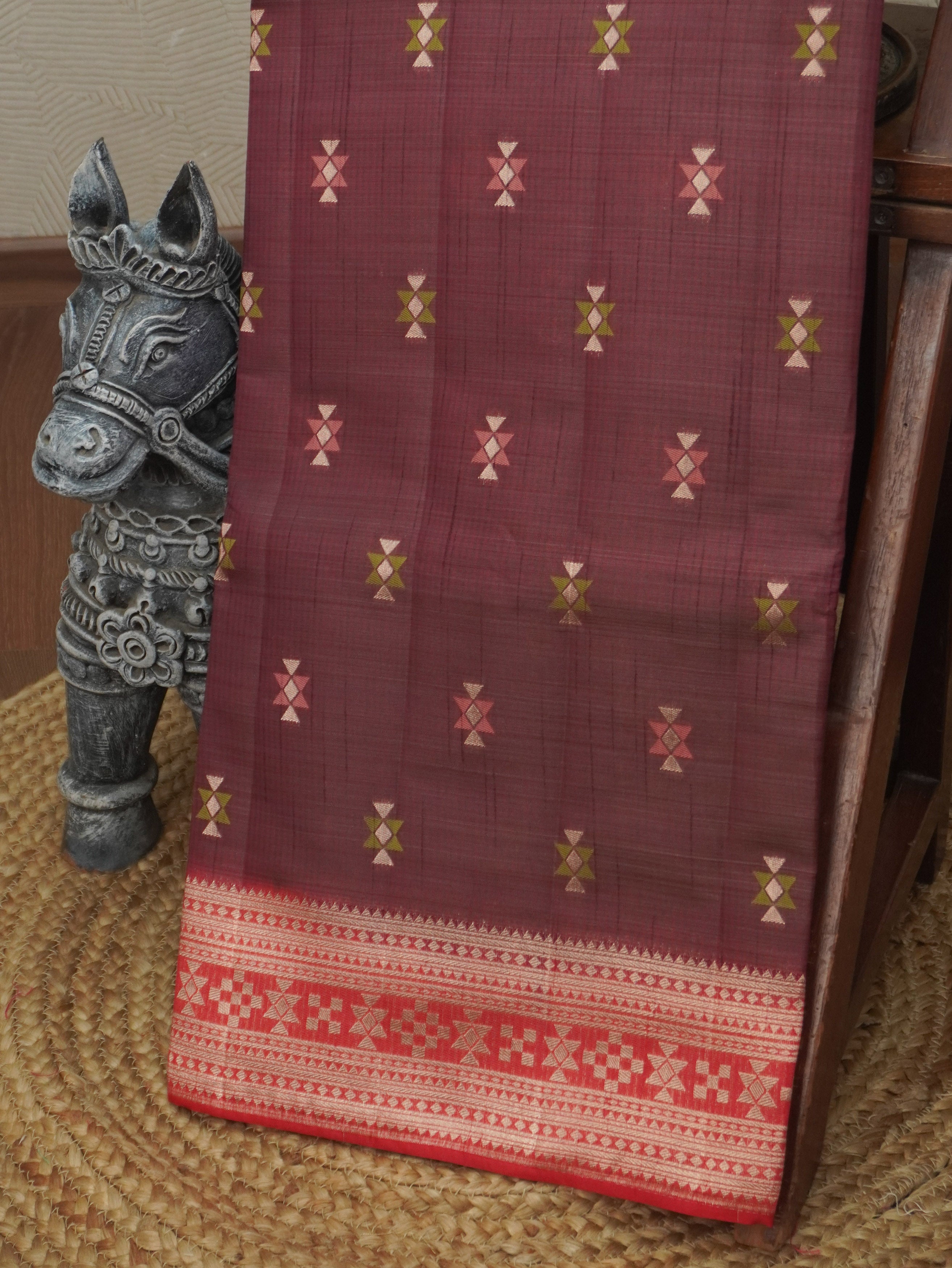 Semi Tussar Saree | TTDS3518