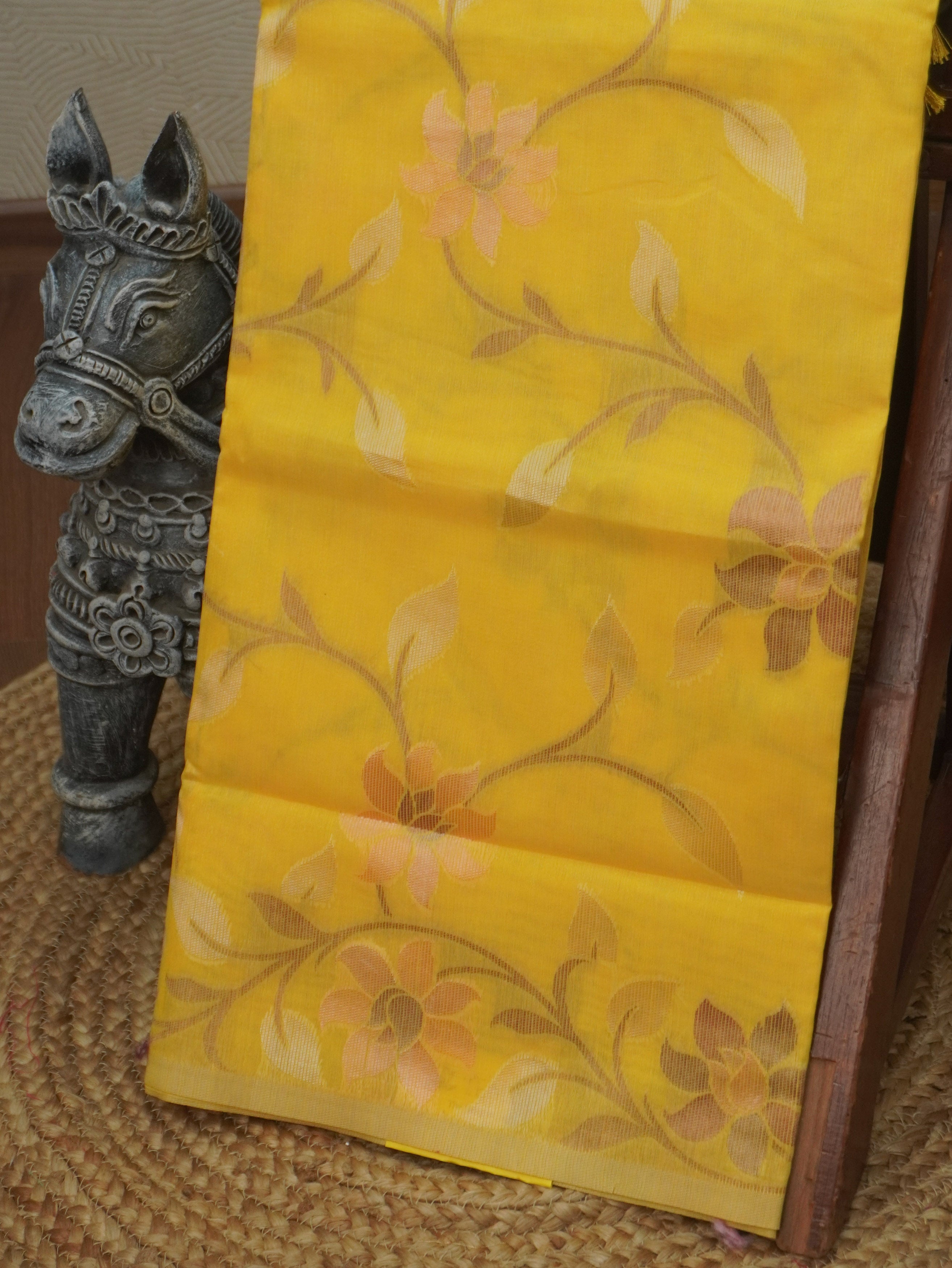 Chanderi Silk Cotton Saree | TTDS3519