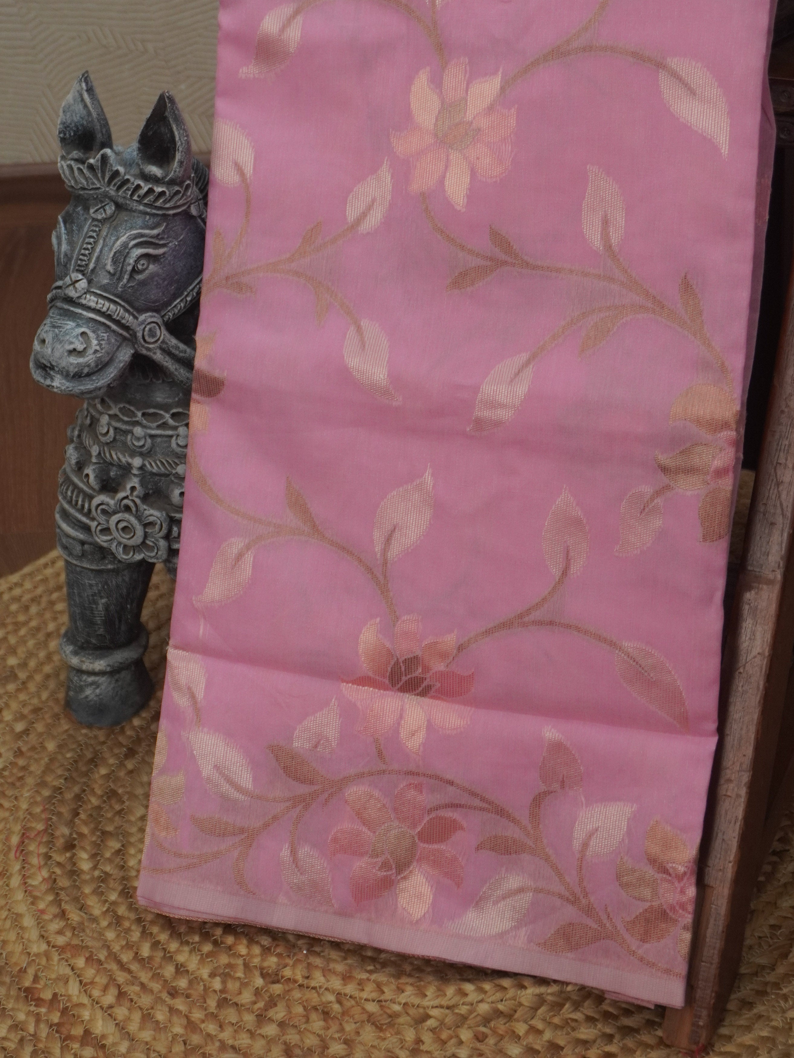 Chanderi Silk Cotton Saree | TTDS3519