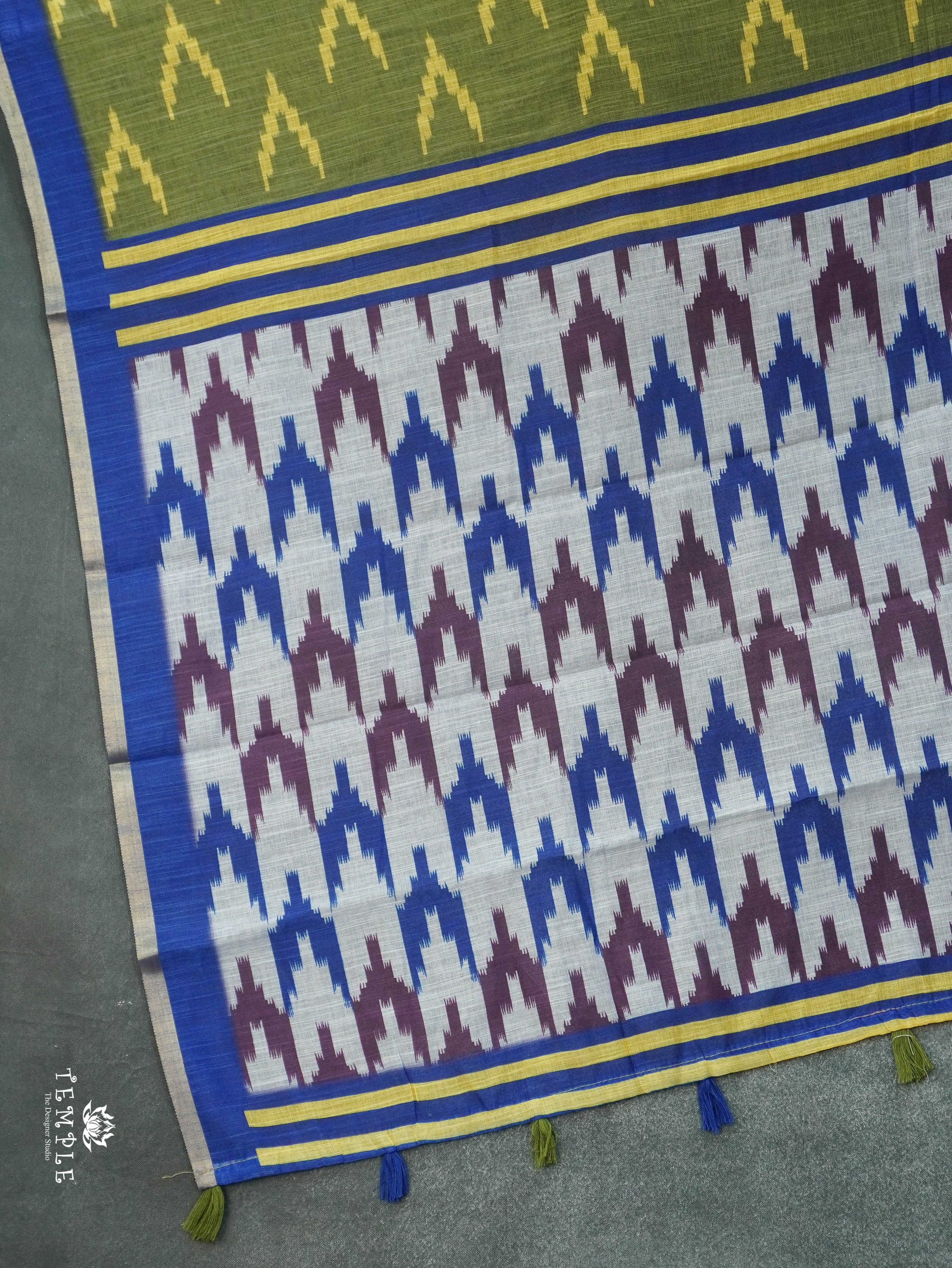 Linen Cotton Saree | TTDS3090