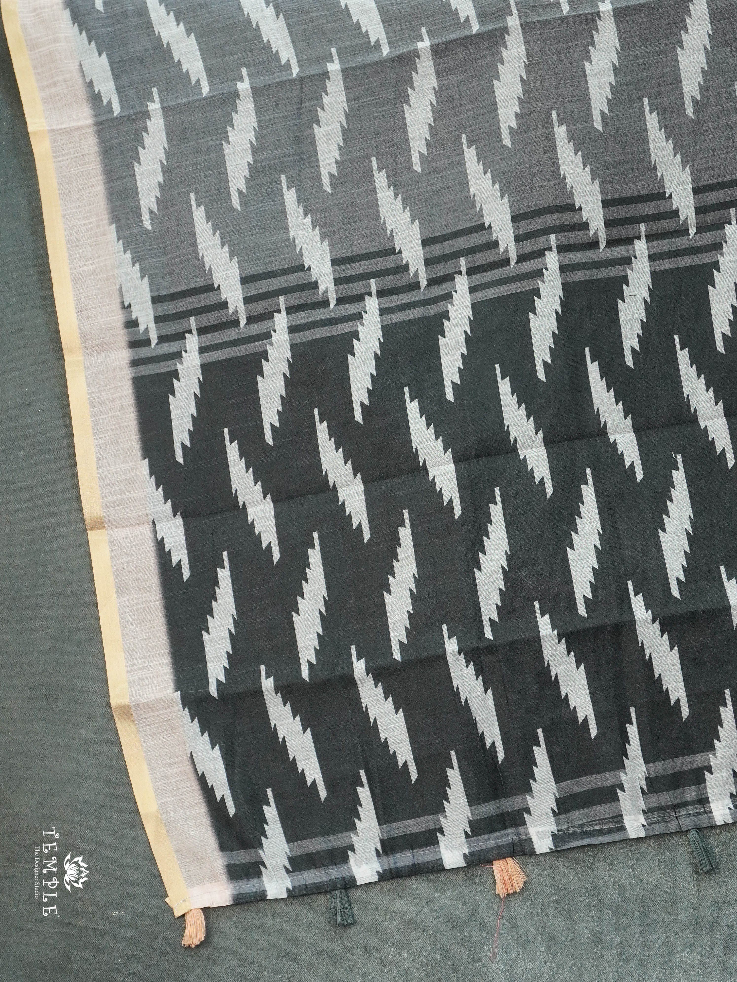 Linen Cotton Saree | TTDS3090