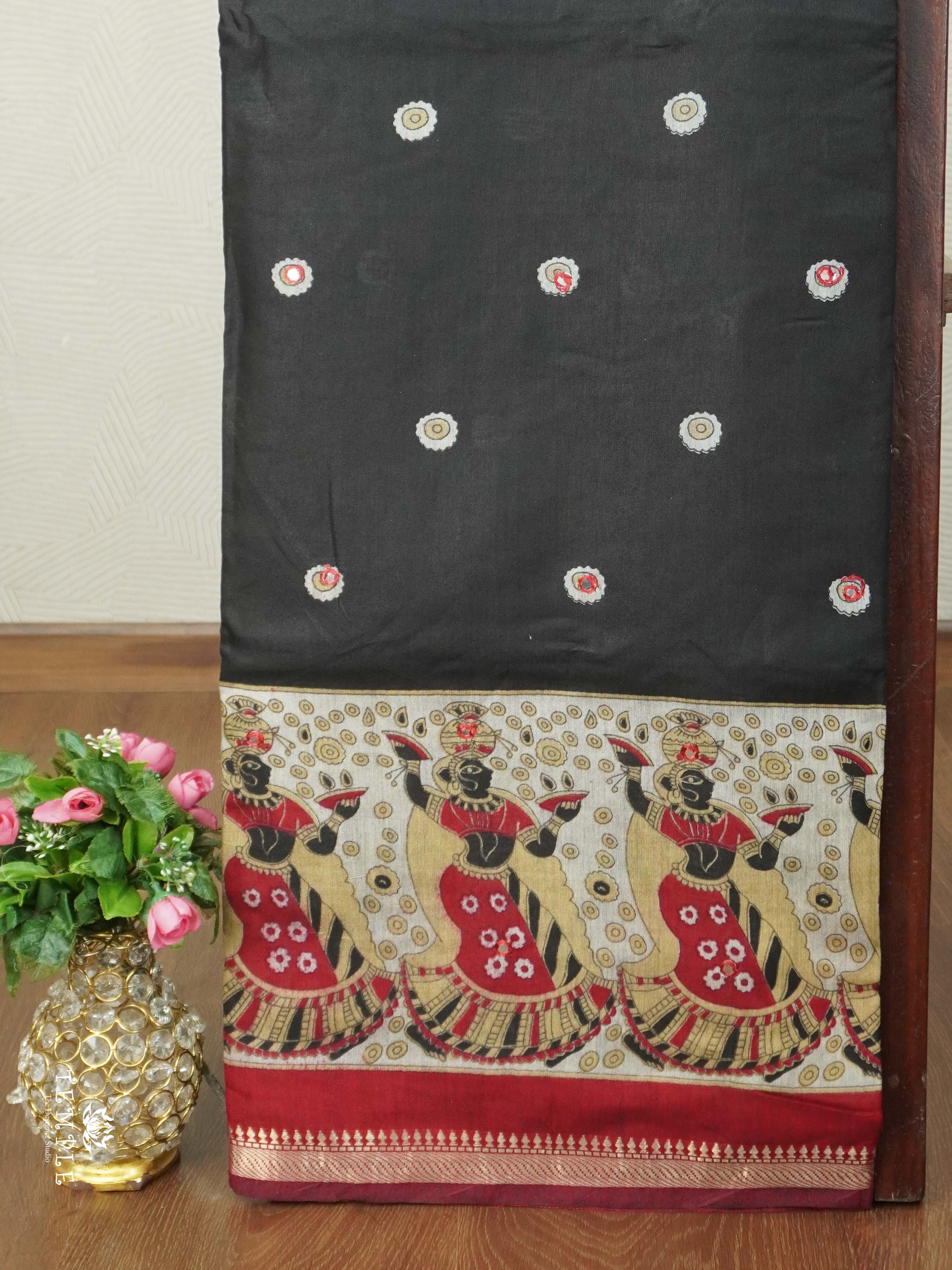 Mangalagiri Cotton Saree With Mirror Work | TTDS2610