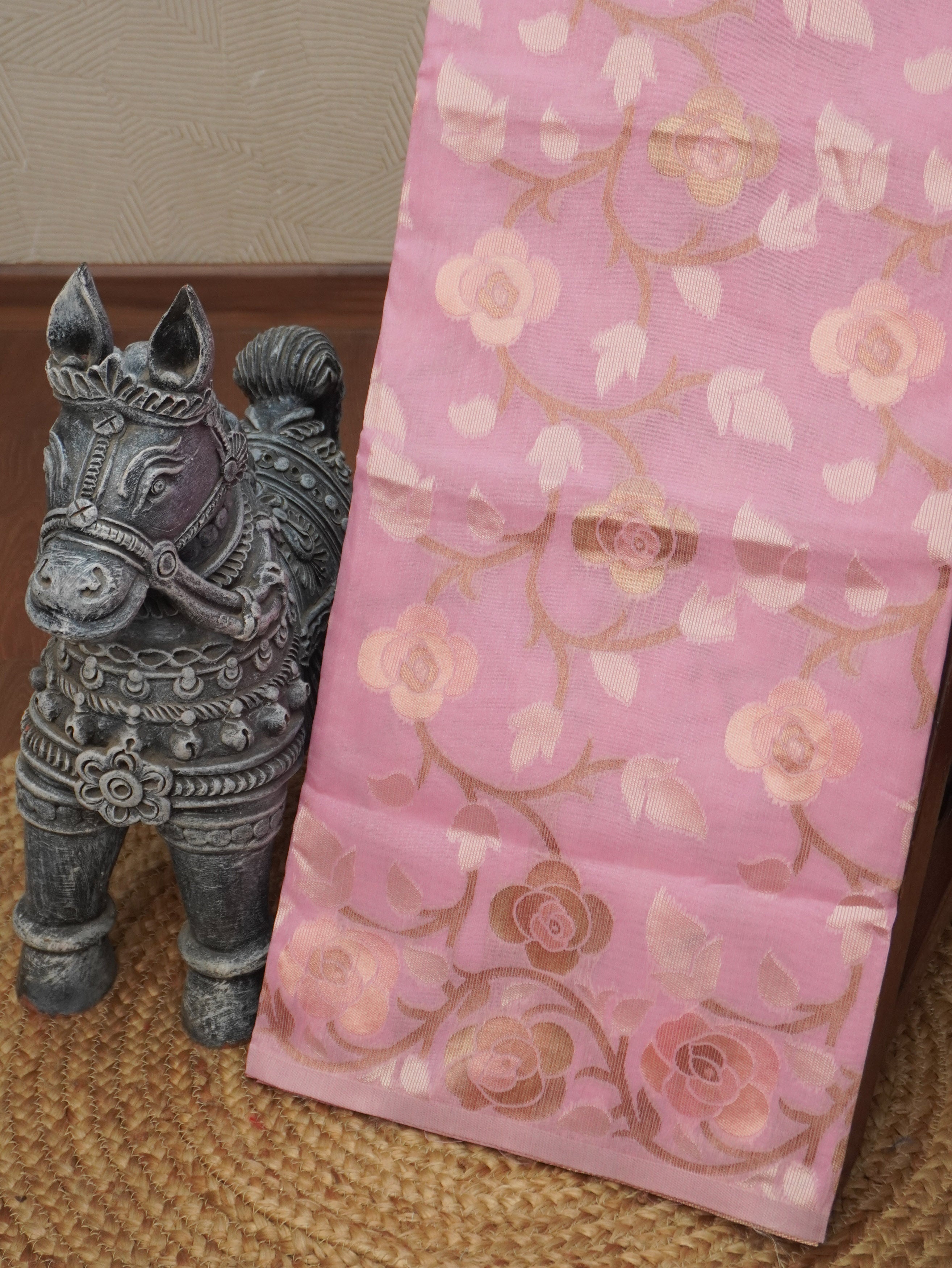 Chanderi Silk Cotton Saree | TTDS3521