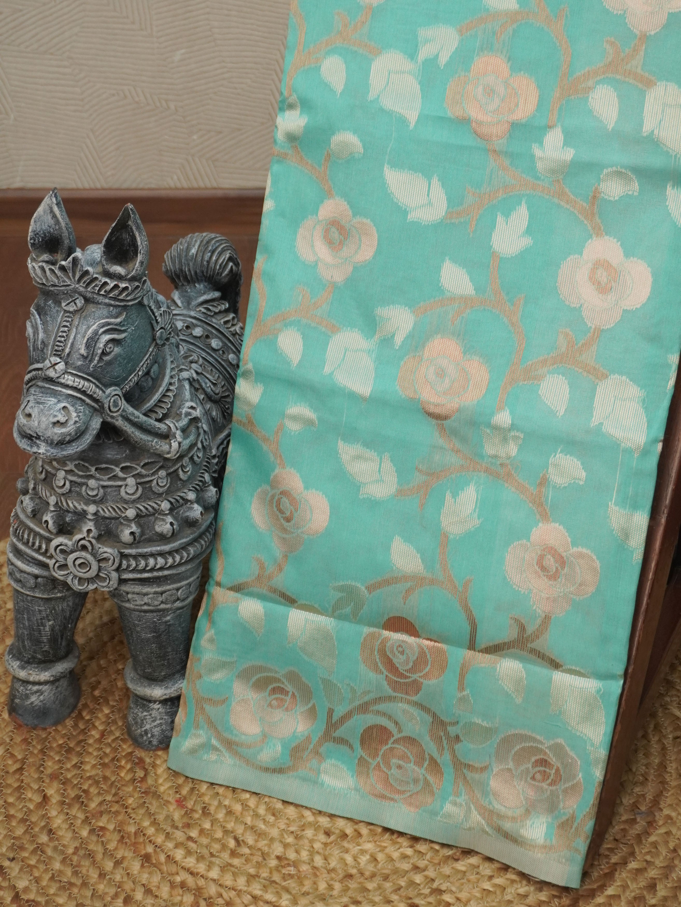 Chanderi Silk Cotton Saree | TTDS3521