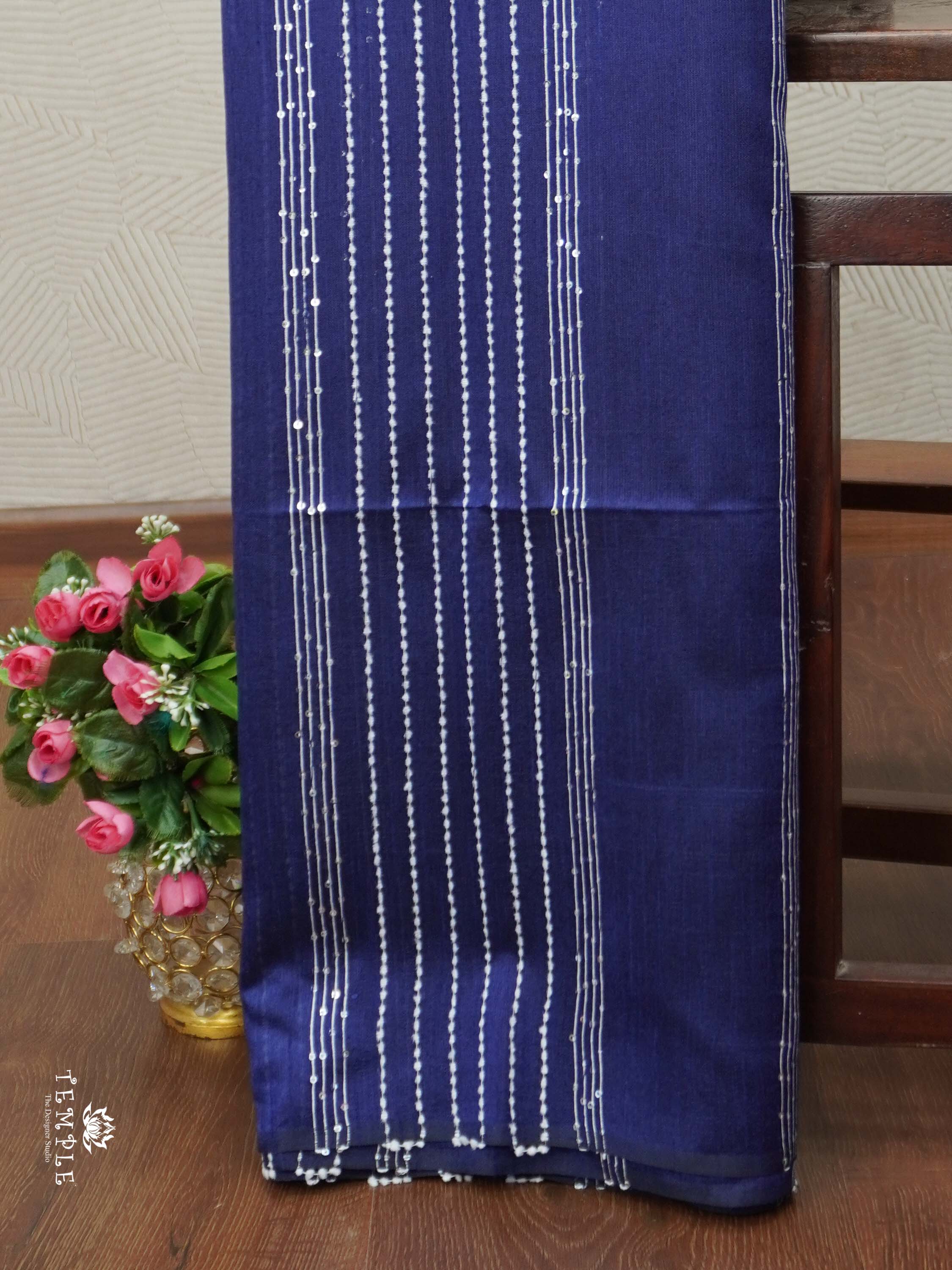 Raw Silk Saree with sequins Work | TTDS2100