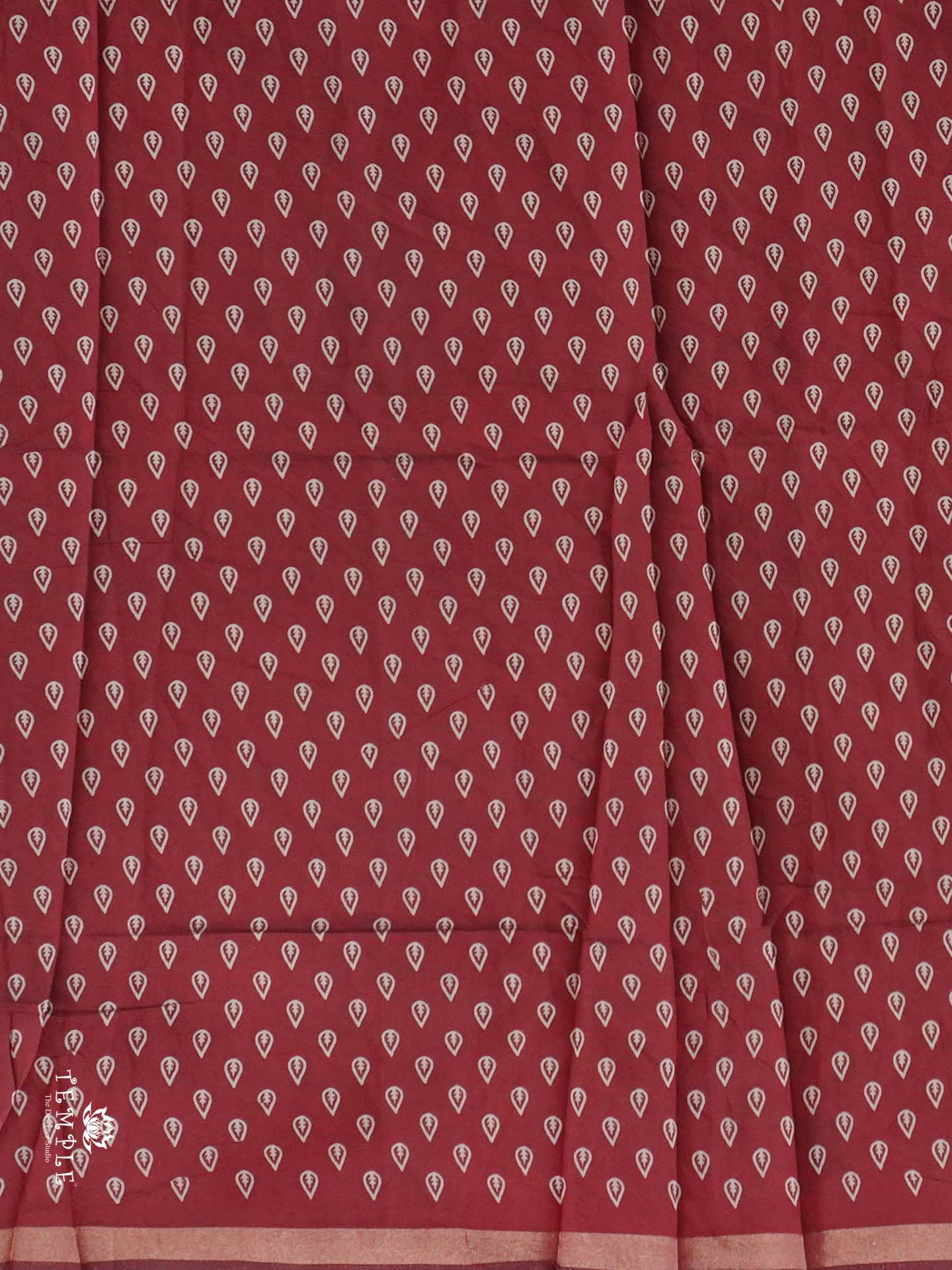 Mirror Work Cotton Saree | TTDS2611