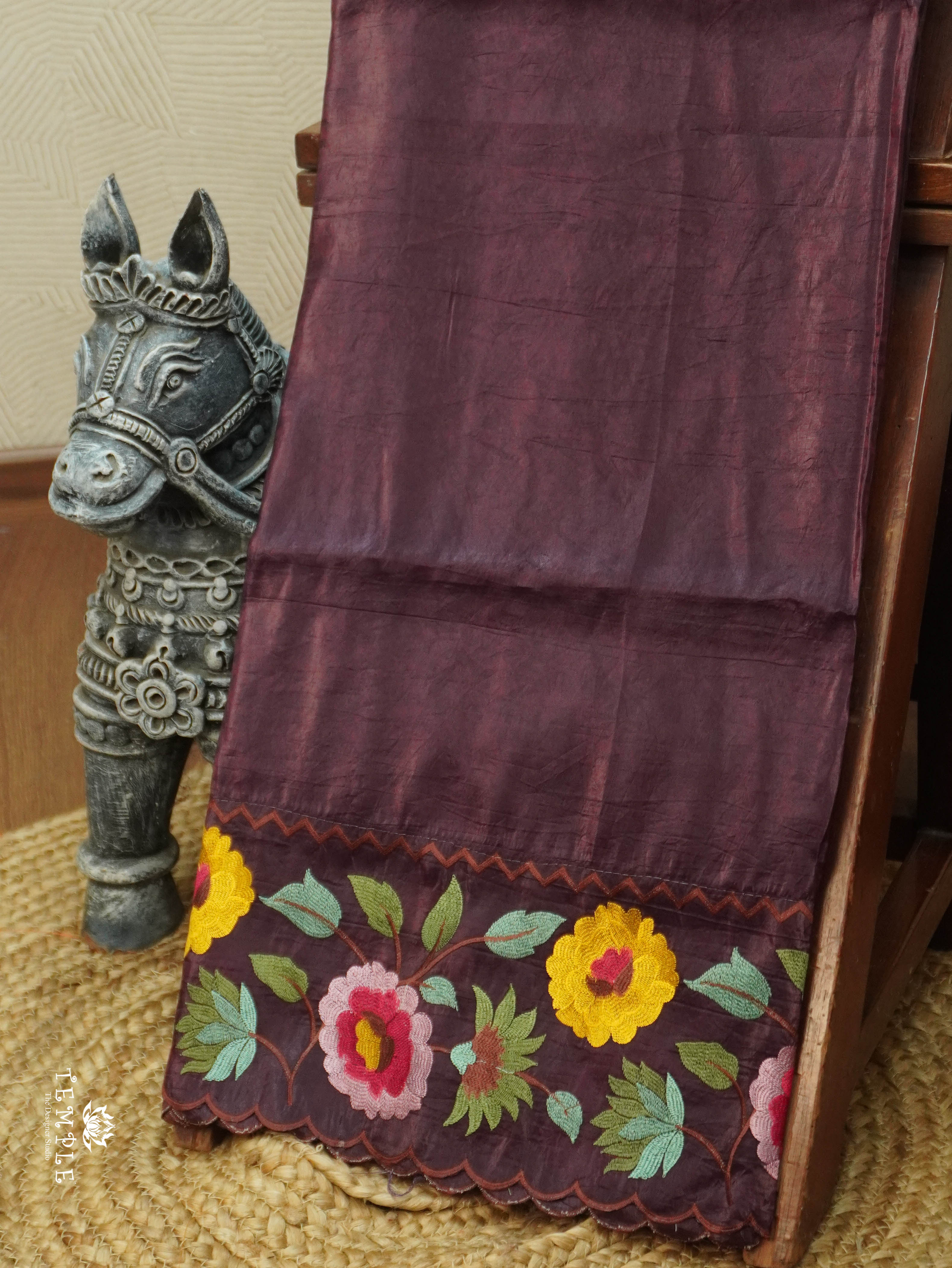 Fendi Silk Saree | TTDS3097