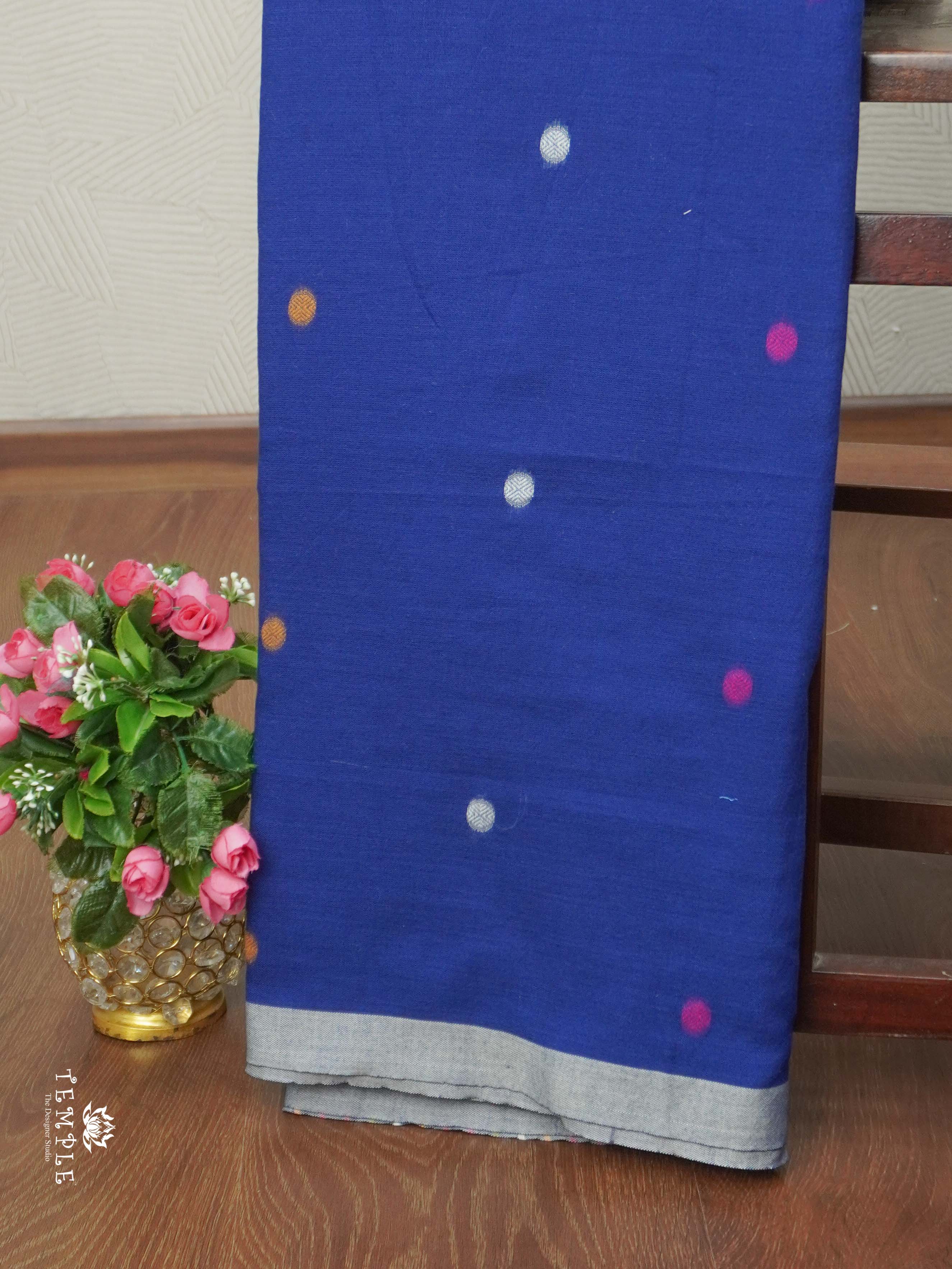 Jamdhani Pattern Linen Cotton Saree | TTDS2104