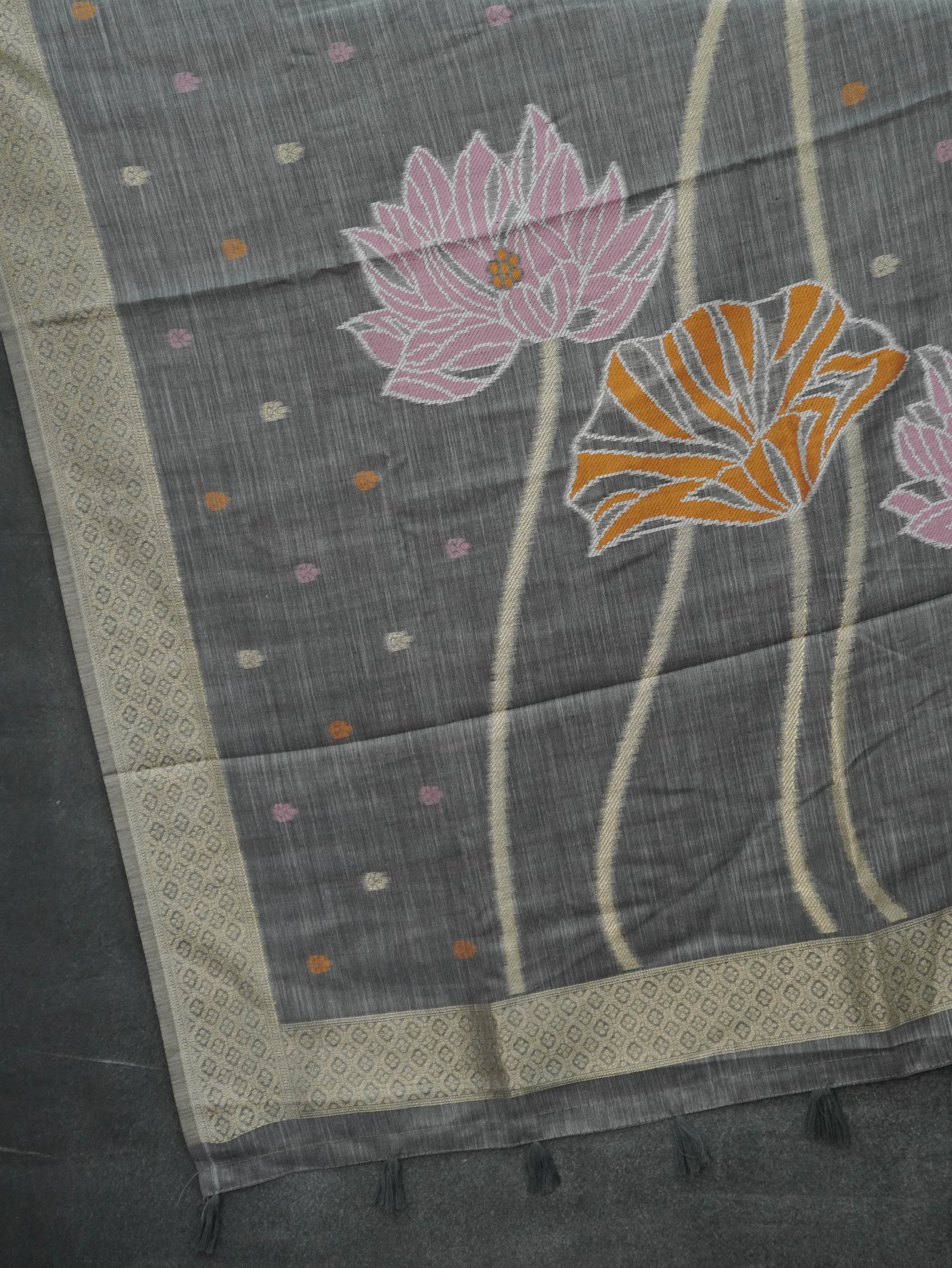 Khadi Cotton Saree | TTDS3547