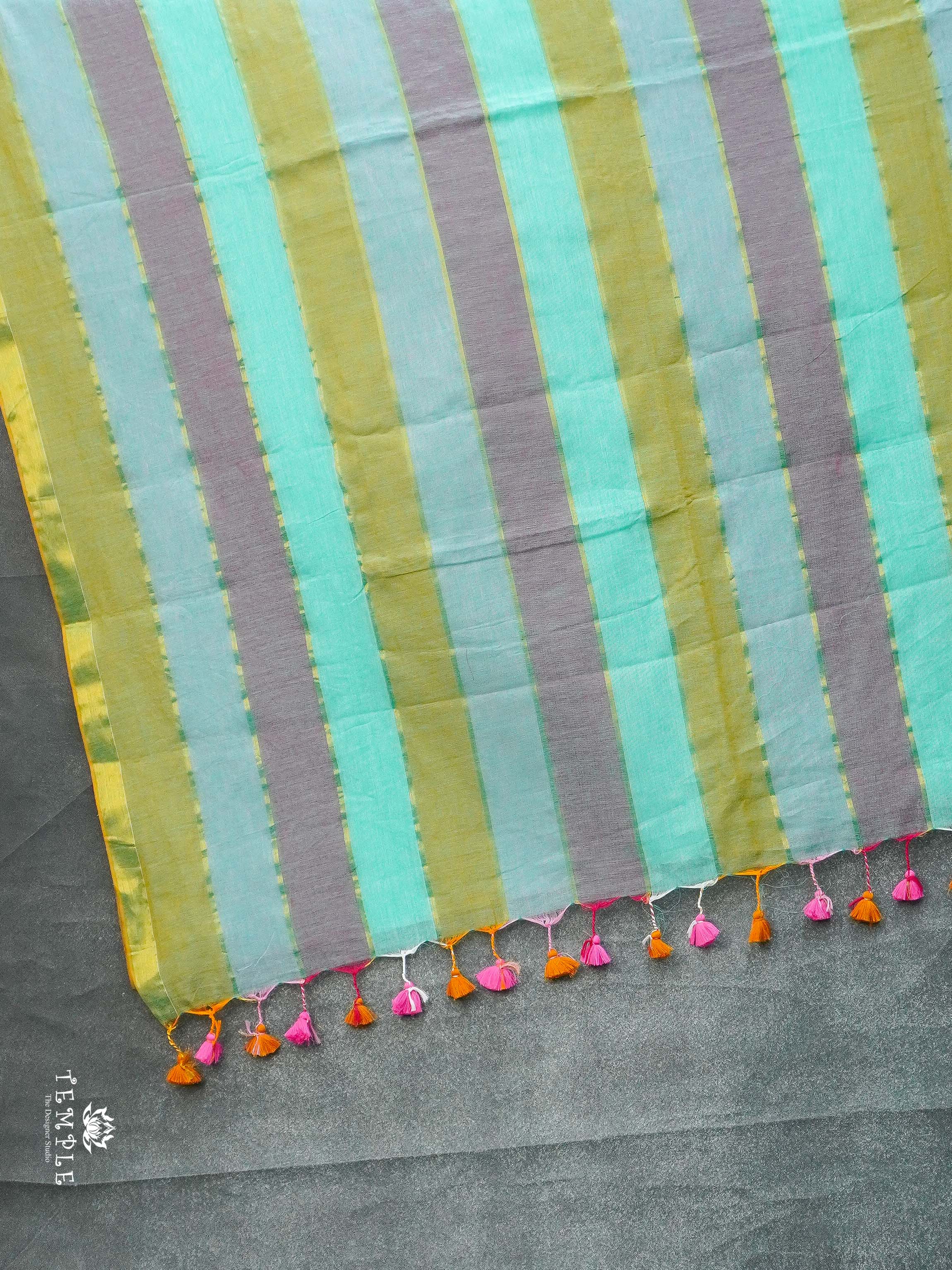 Rainbow Pattern Mul Cotton Saree | TTDS2103 | PRE BOOKING