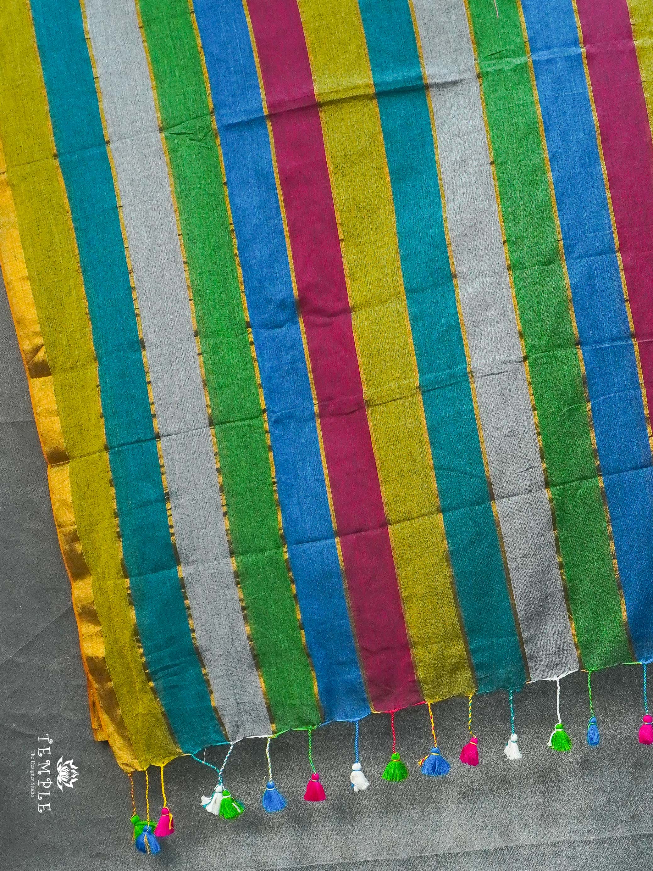 Rainbow Pattern Mul Cotton Saree | TTDS2103 | PRE BOOKING