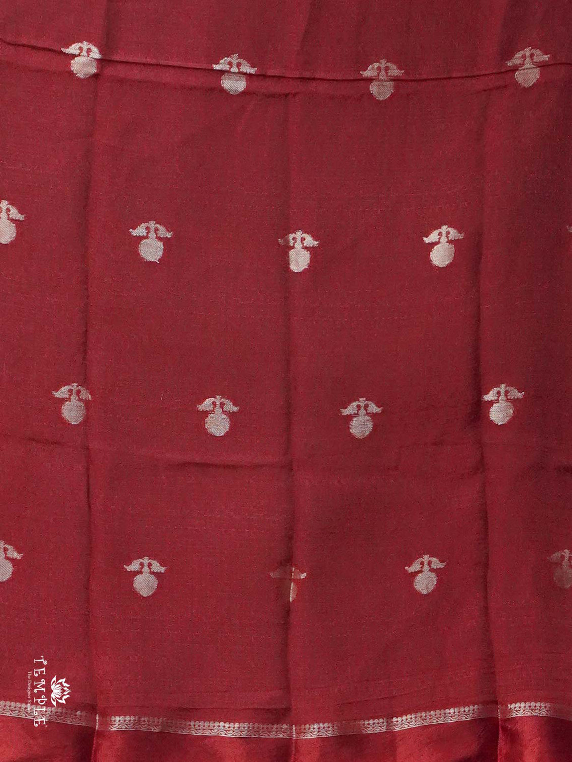 Khadi Silk Saree(Maroon) | TTDS2225