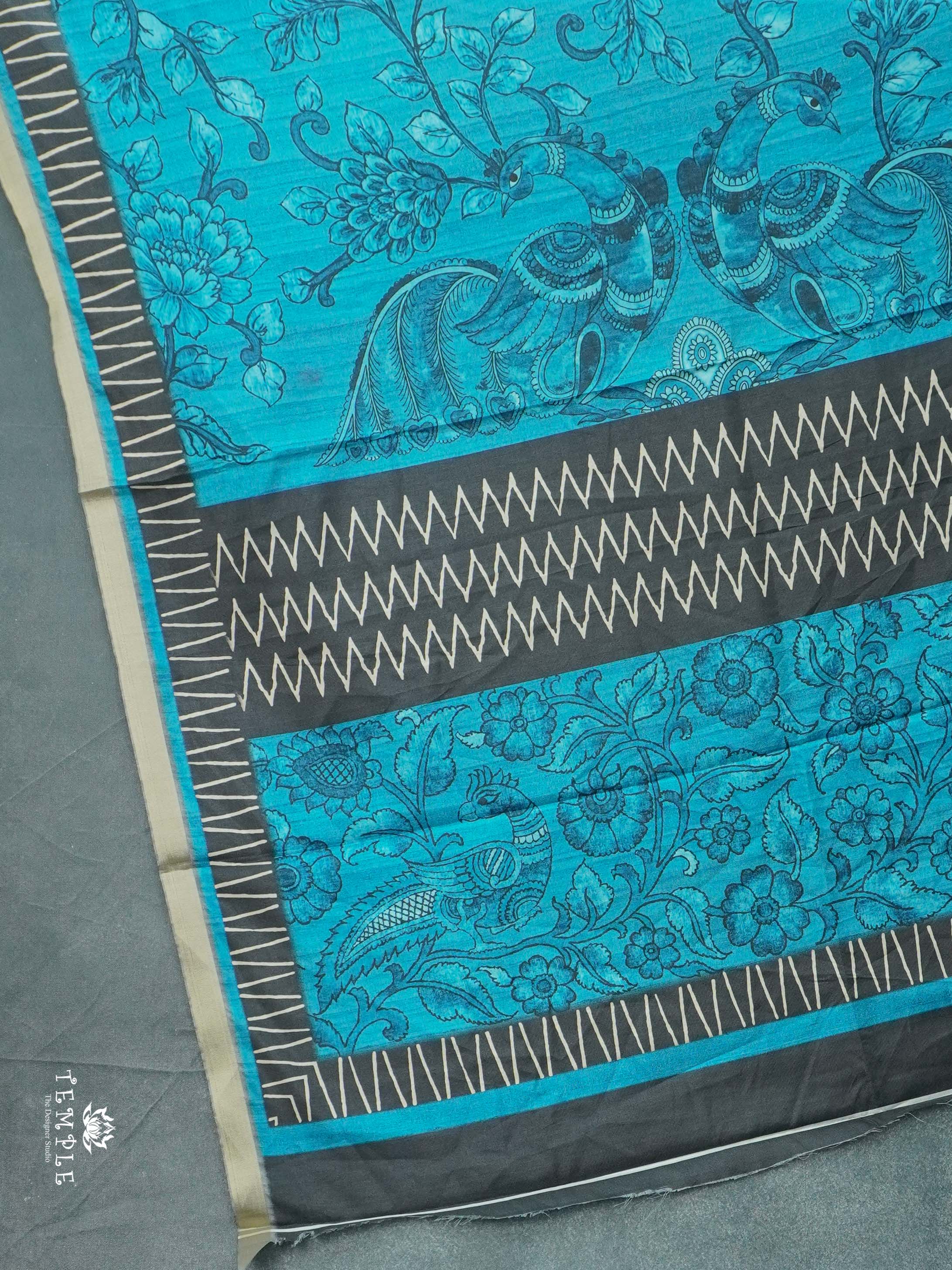 Printed Tussar Saree | TTDS2627